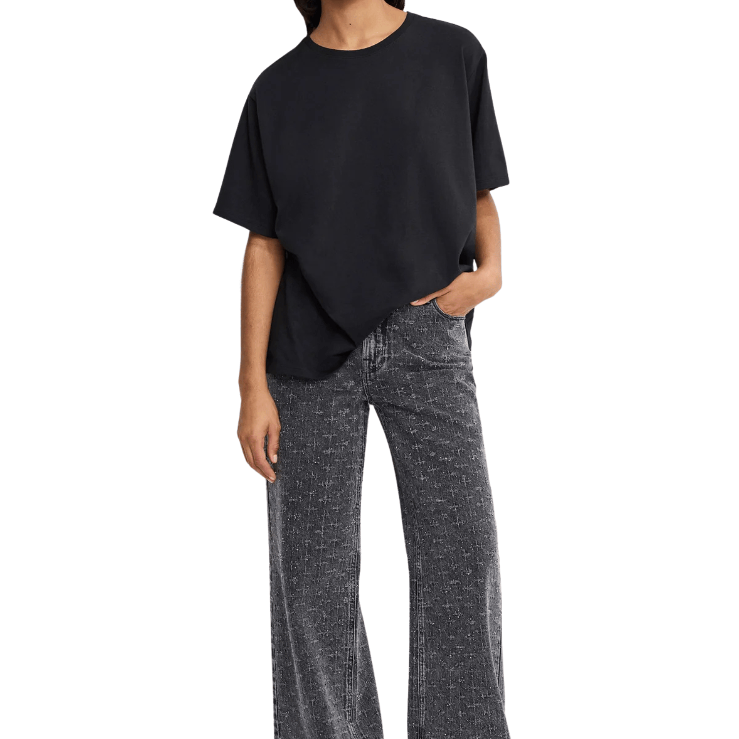 Good Skate Wide Crystal Jeans