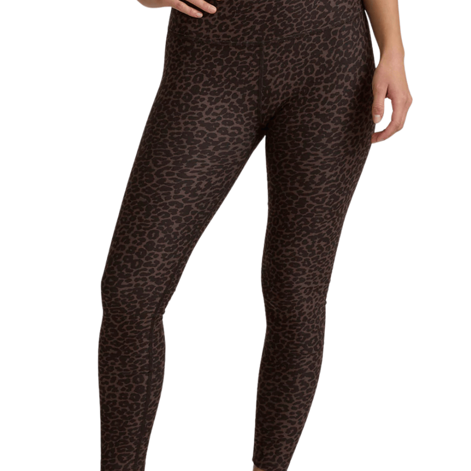Espresso Leopard SoftMark High Waisted Midi Legging