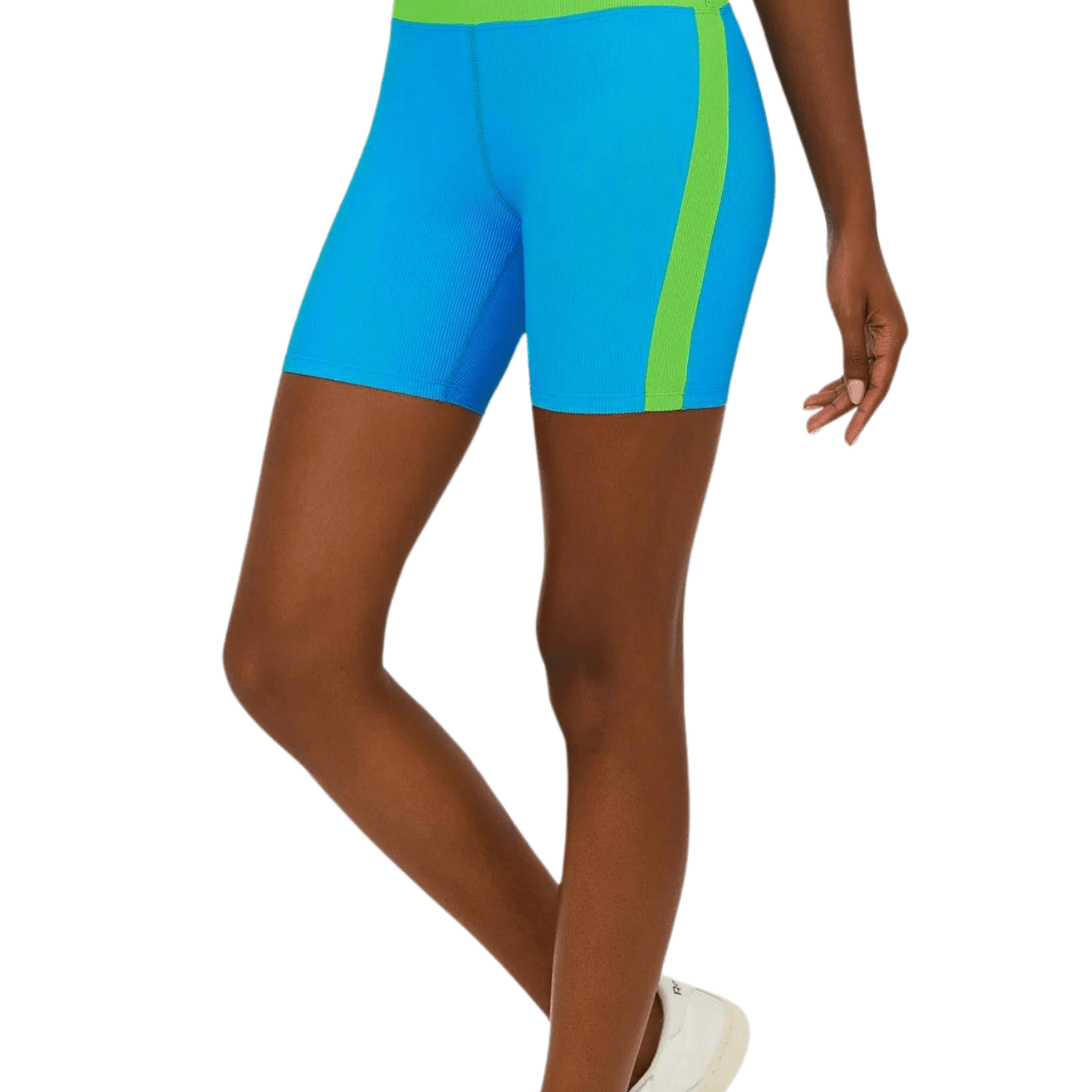 Beach Riot Samantha Short Palm Green Colorblock