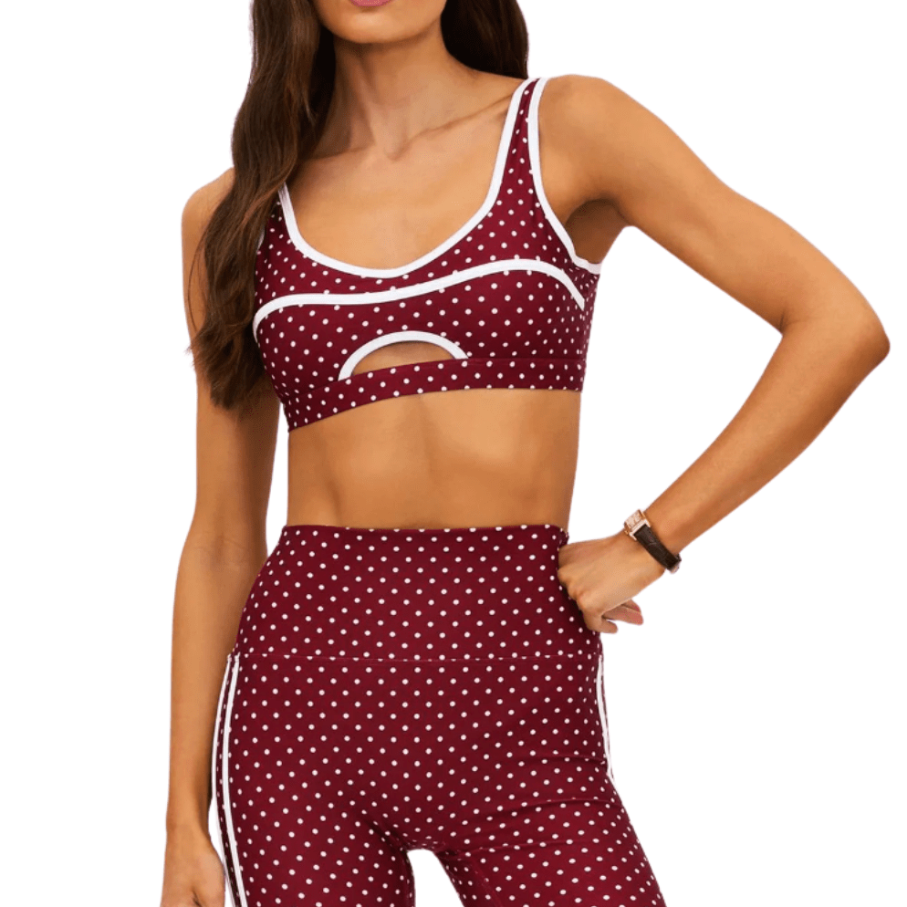 Moxie Top Crimson Dot