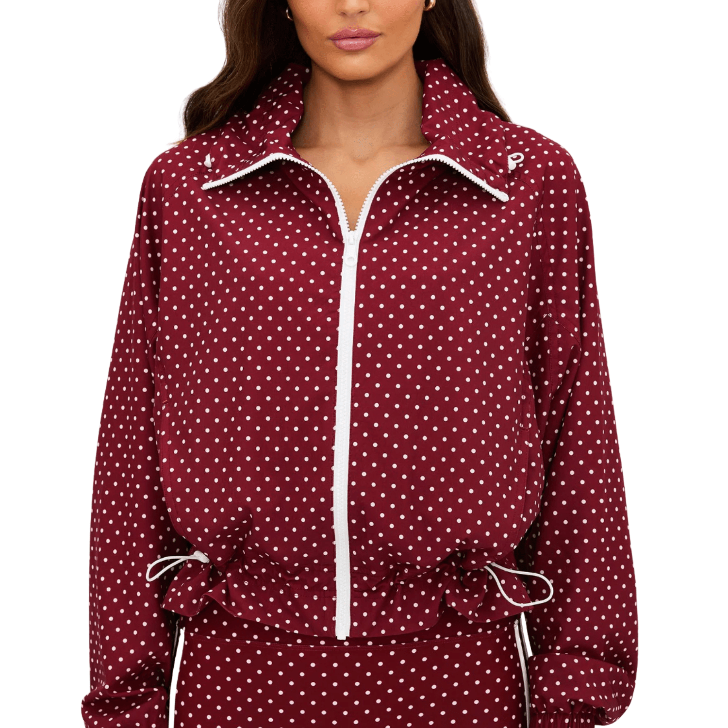 Casen Jacket Crimson Dot