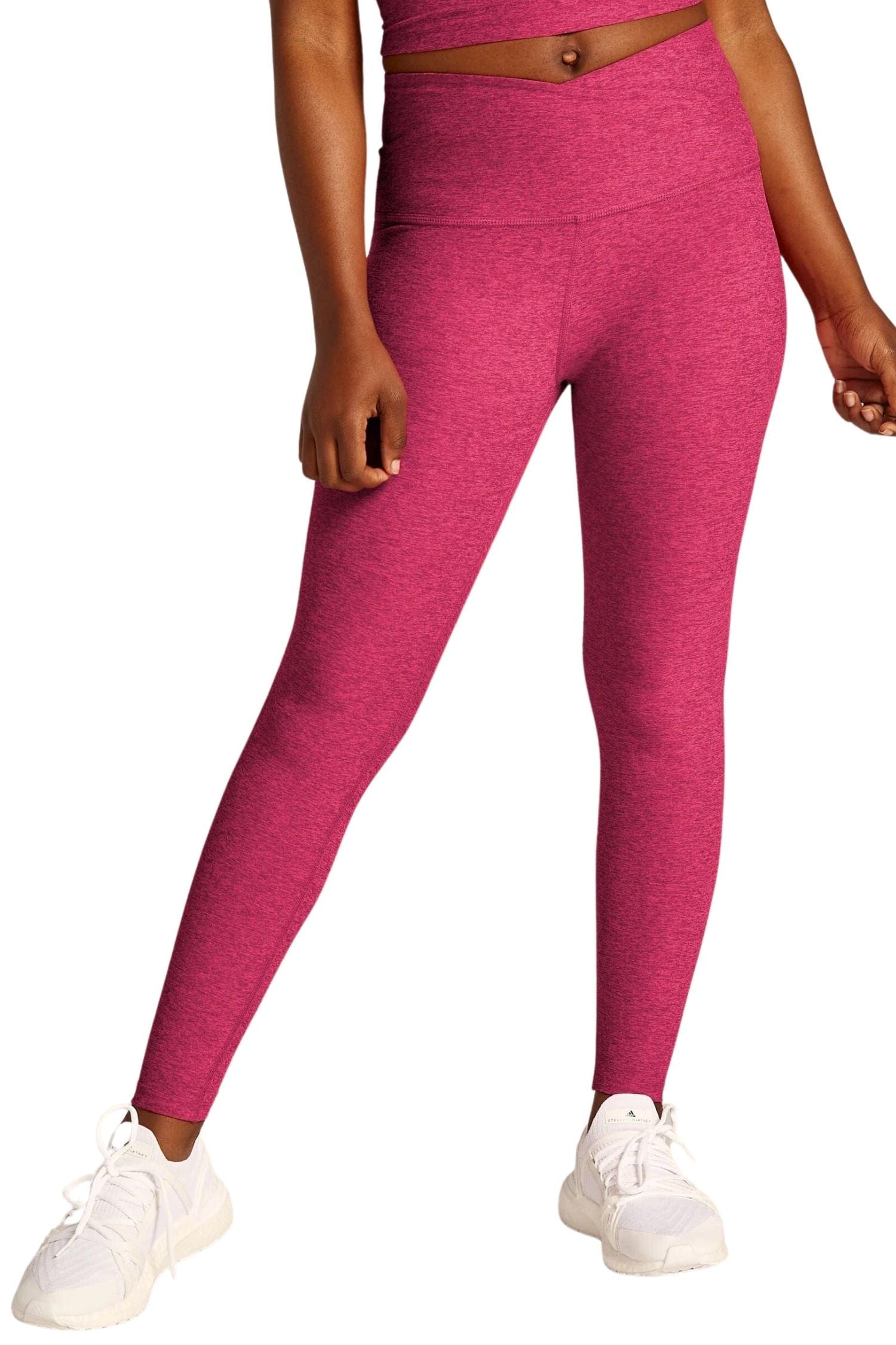 Beyond Yoga Spacedye At Your Leisure HW Midi Legging Cranberry Heather