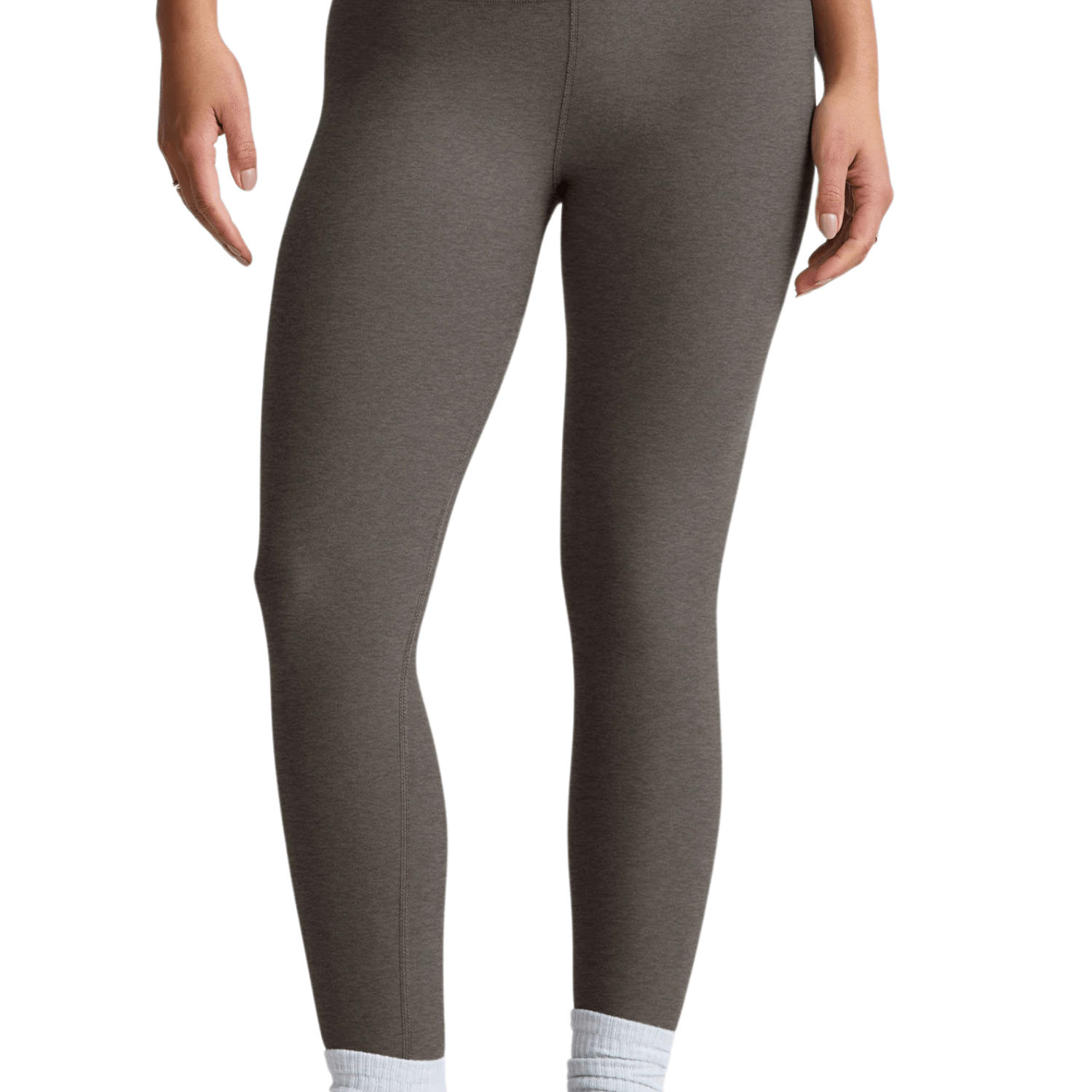 Beyond Yoga Spacedye Caught in the Midi High Waist Legging True Gray Heather