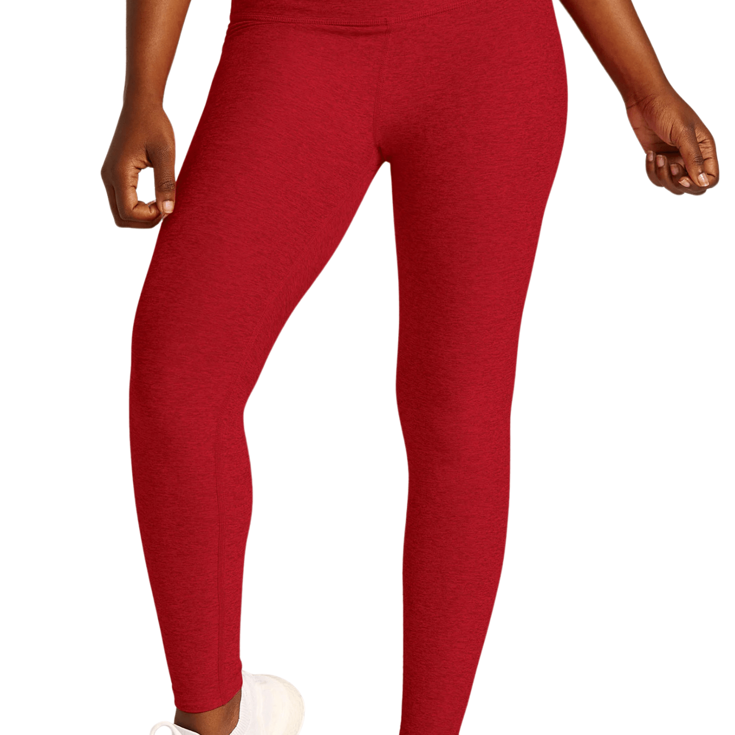 Beyond Yoga Spacedye At Your Leisure HW Midi Legging Ruby Red Heather