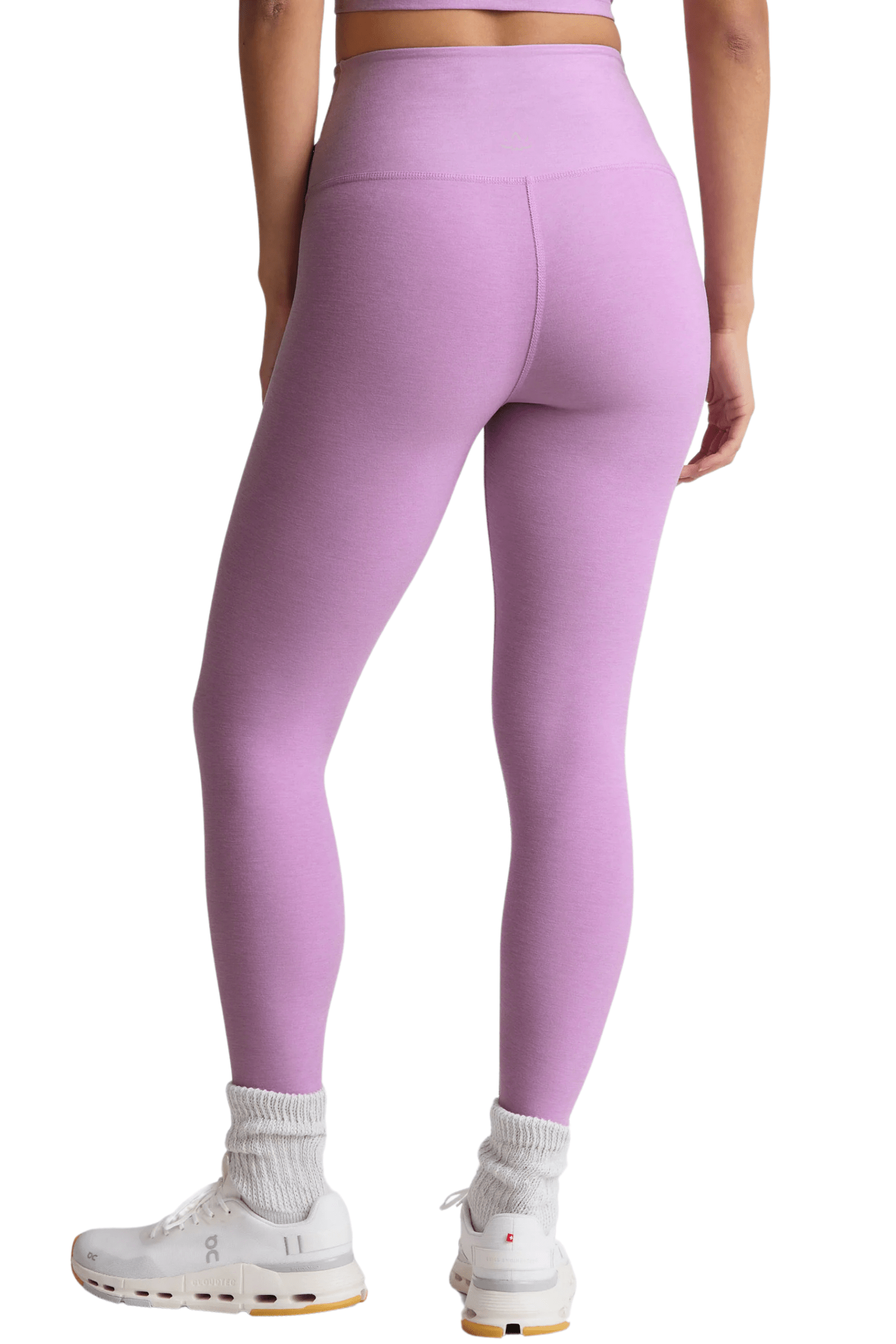 Beyond Yoga Spacedye At Your Leisure High Waisted Midi Legging Lilac Petal Heather