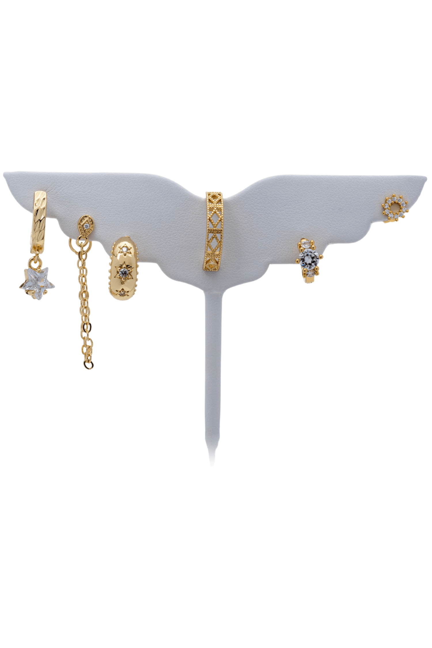 Bracha Greece Earrings Stud Set Gold