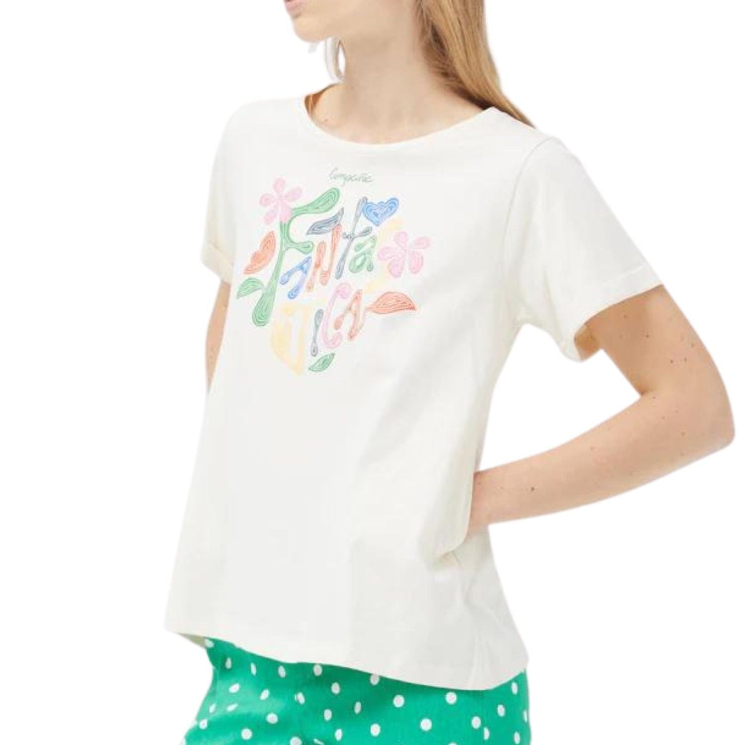Compania Fantastica Fantastica Print T-Shirt Off White