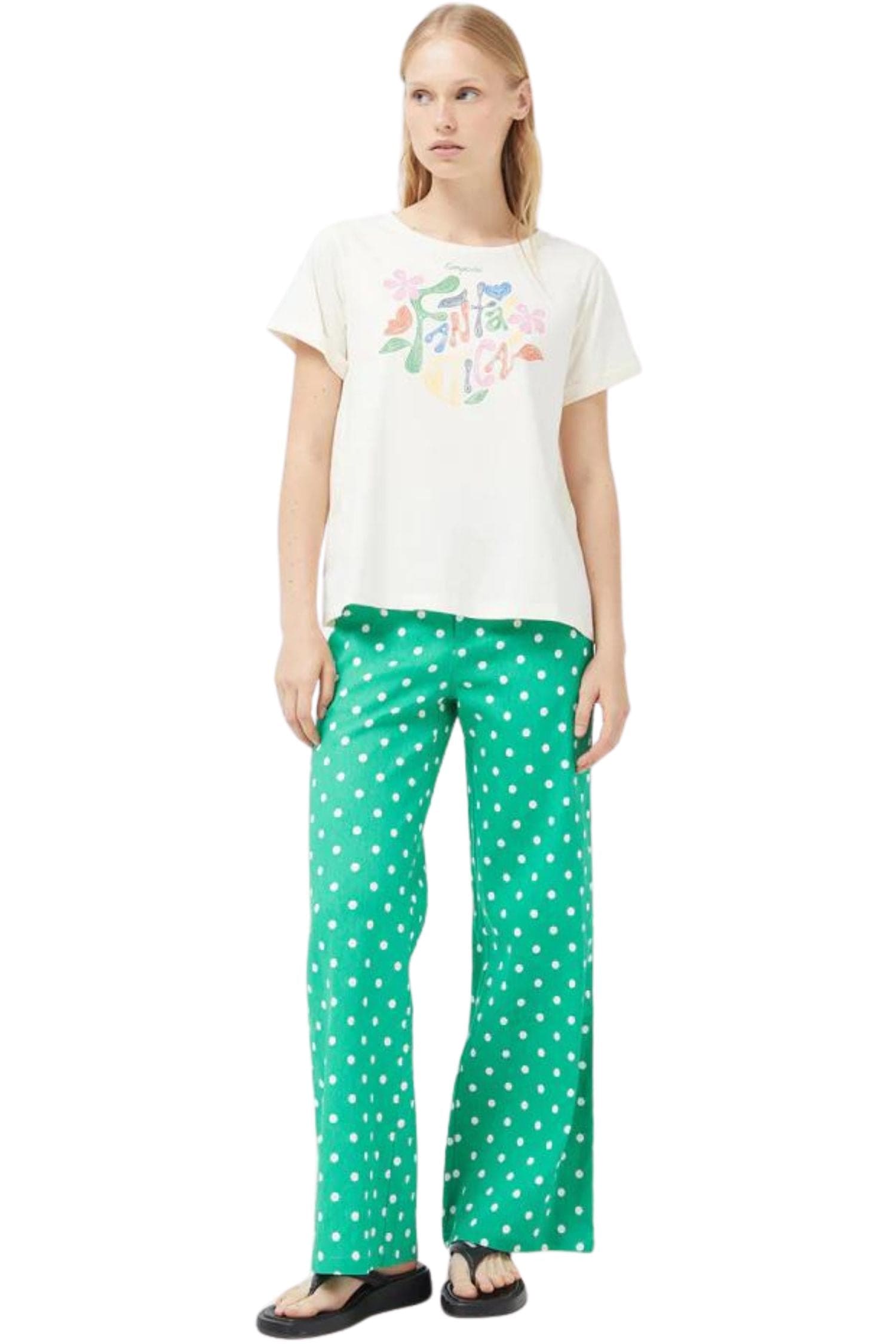 Compania Fantastica Fantastica Print T-Shirt Off White