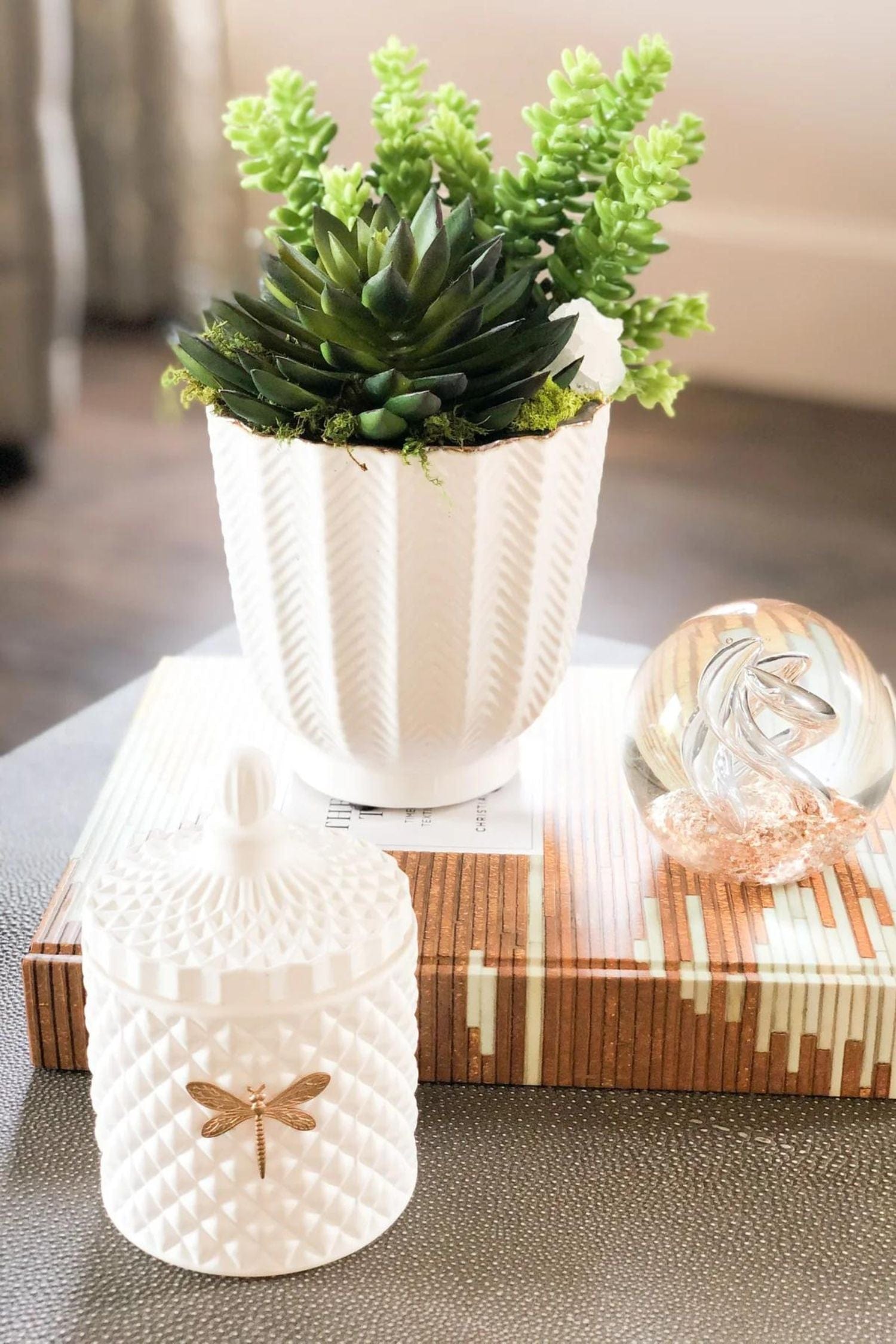 Dragonfly Fragrances Bella Candle Matte White