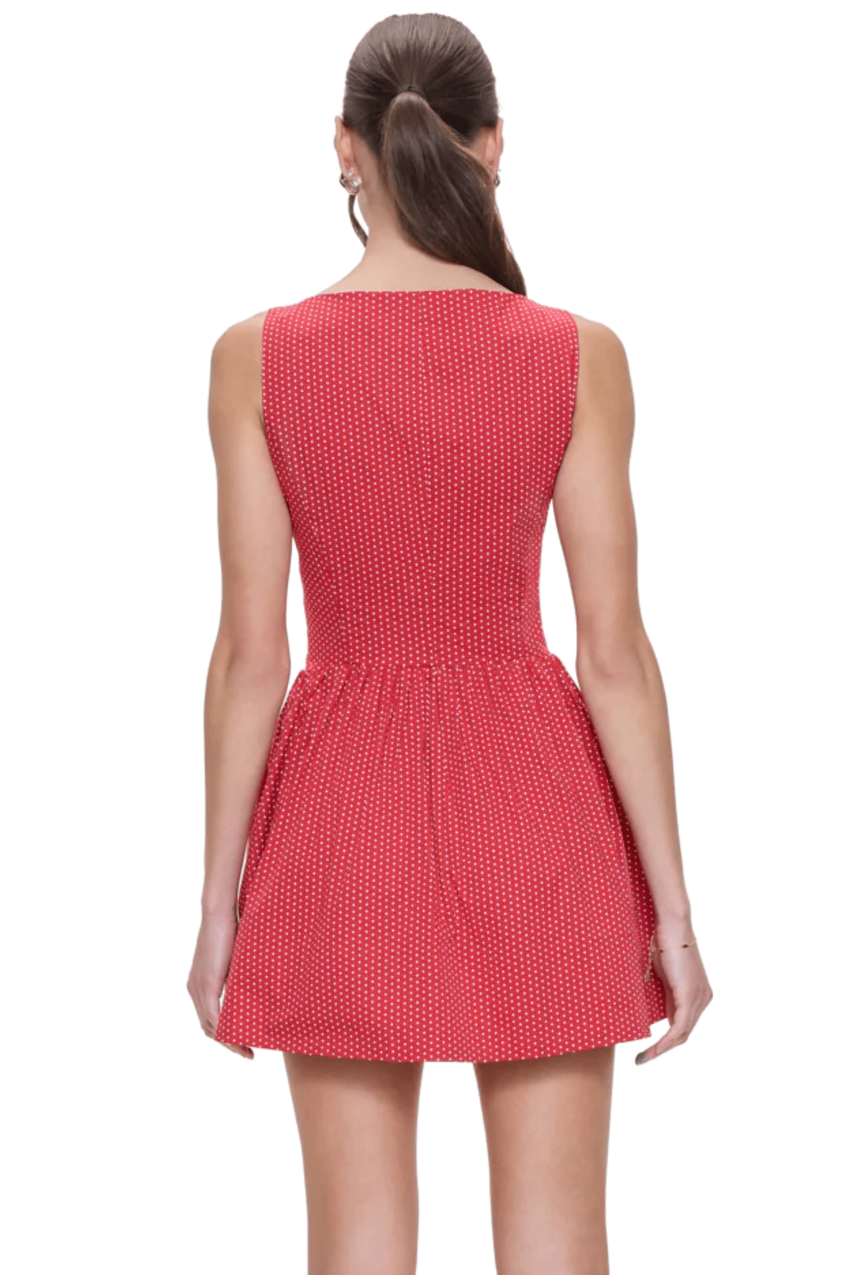 Frankies Bikinis Charlotte Poplin Dress Ladybug