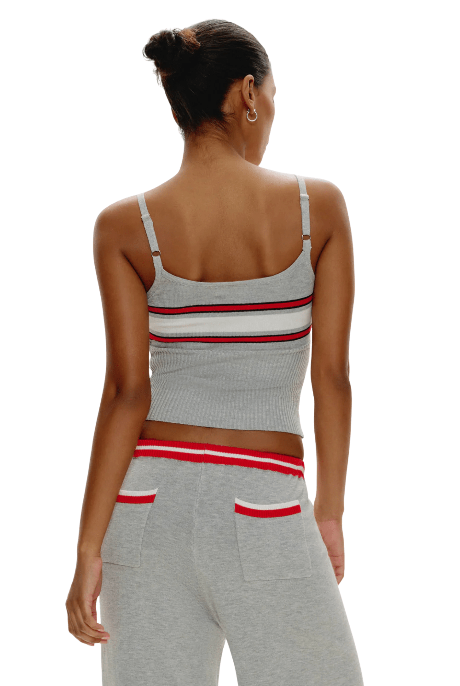 Barrymore Knit Tank Top Mochi Stripe