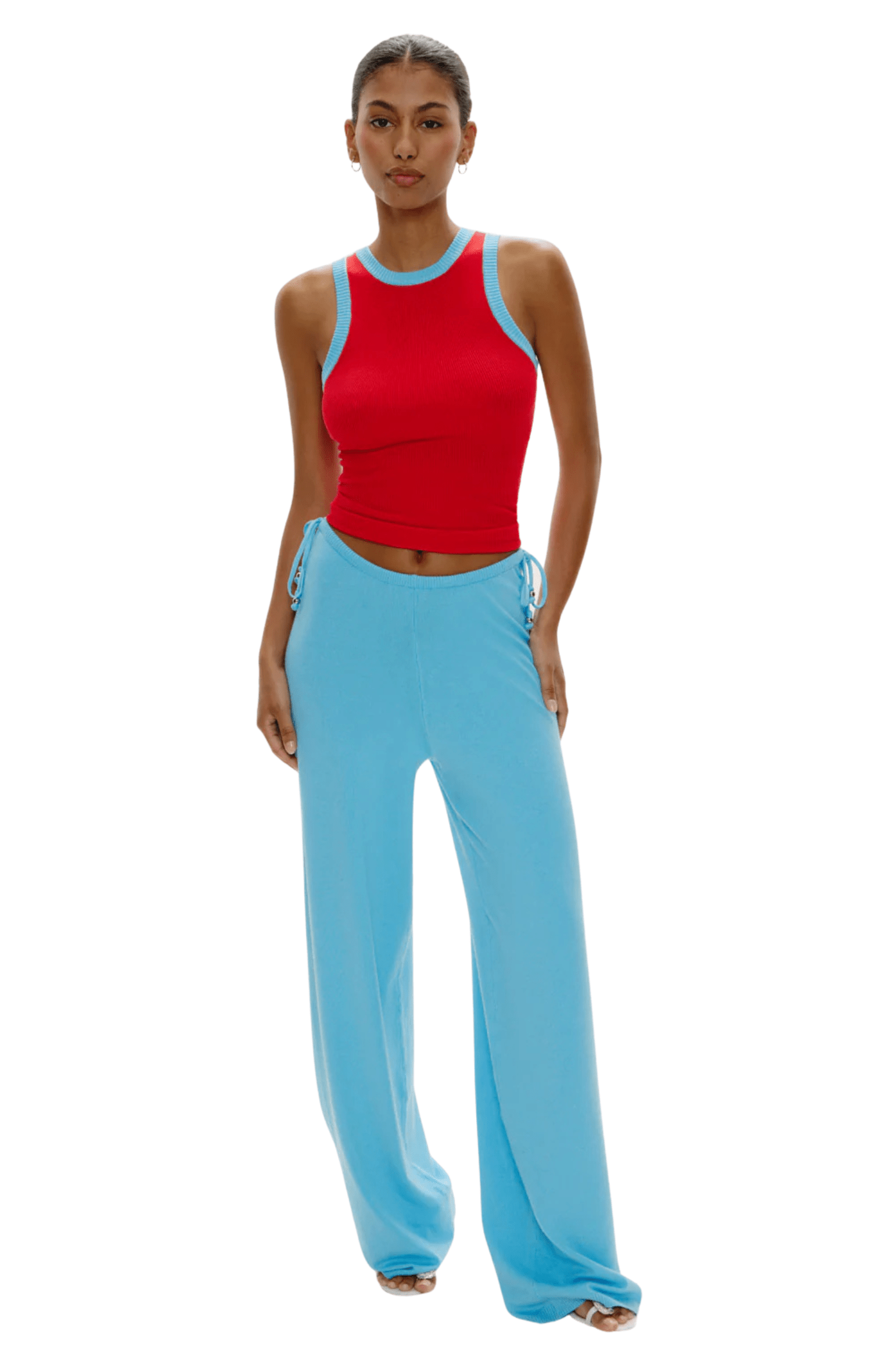 Cuddle Knit Tank Top Cherry