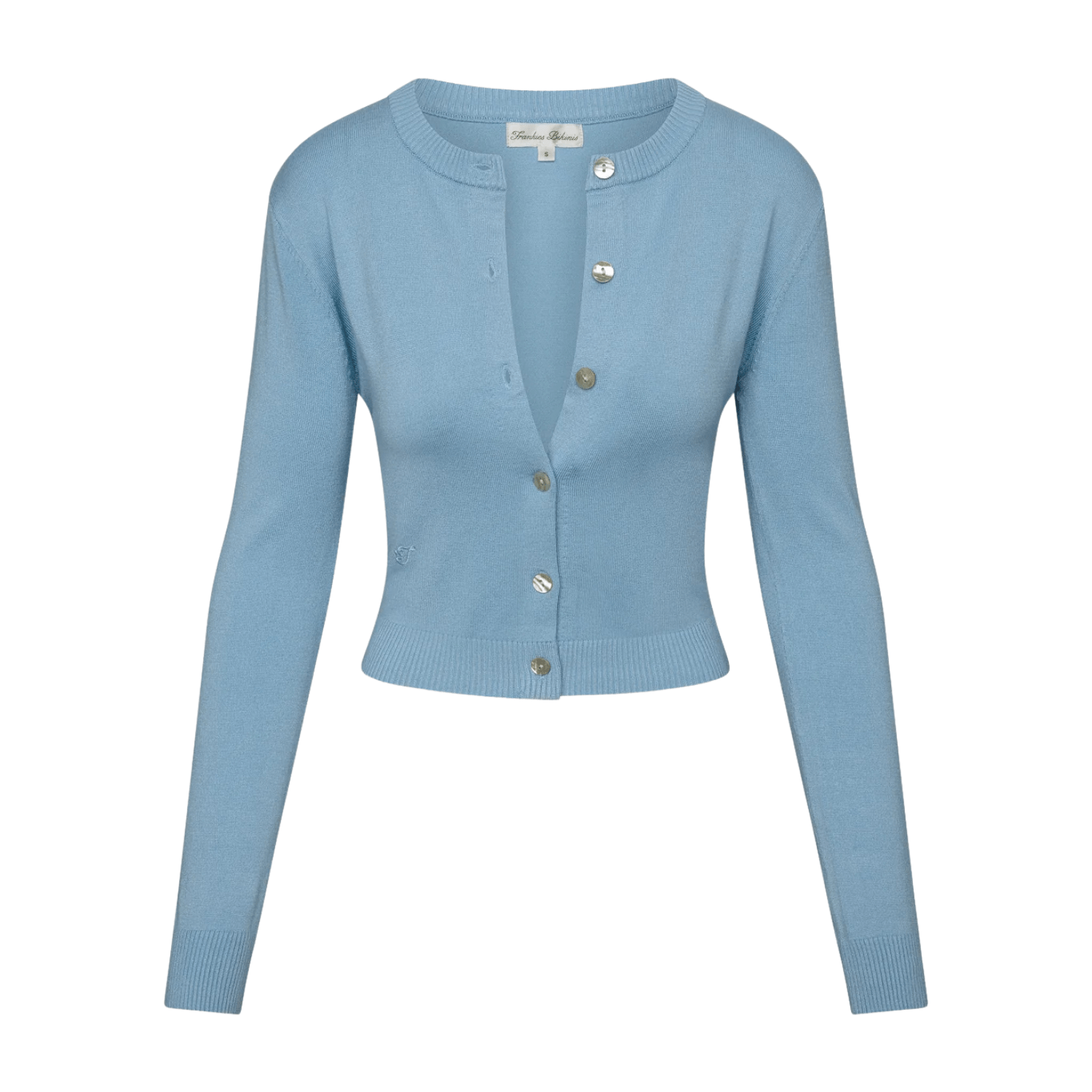 Sundae Cropped Cardigan Blue Vanilla