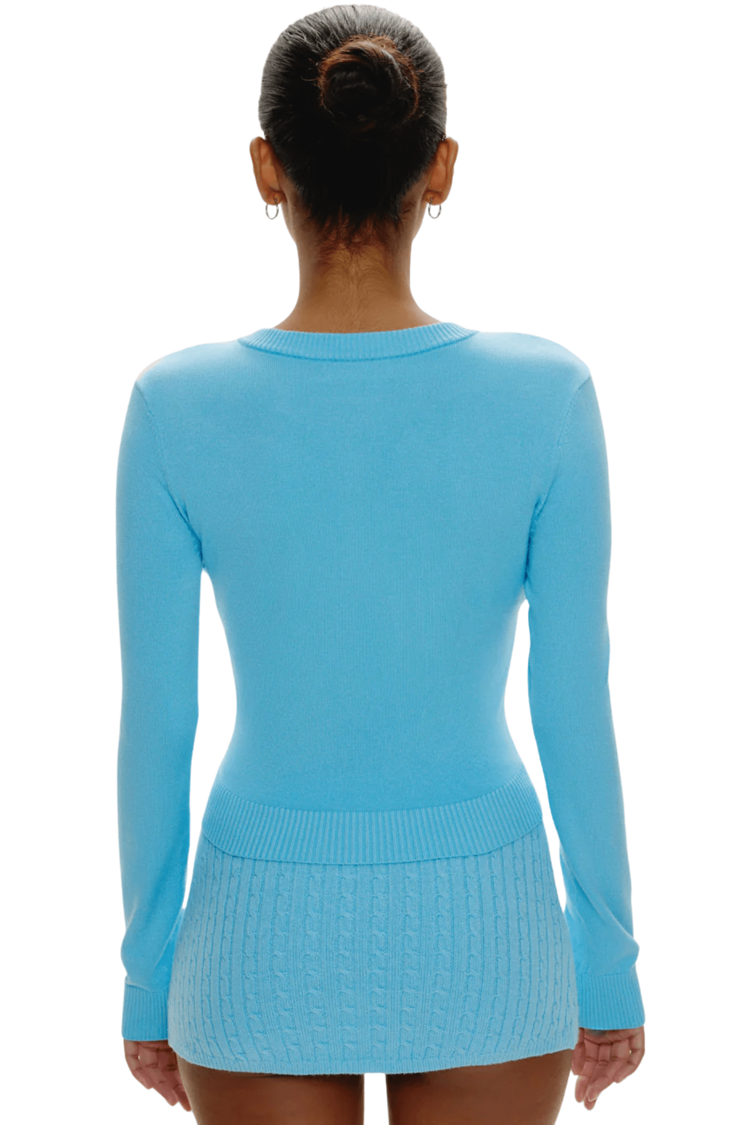 Sundae Cropped Cardigan Blue Vanilla