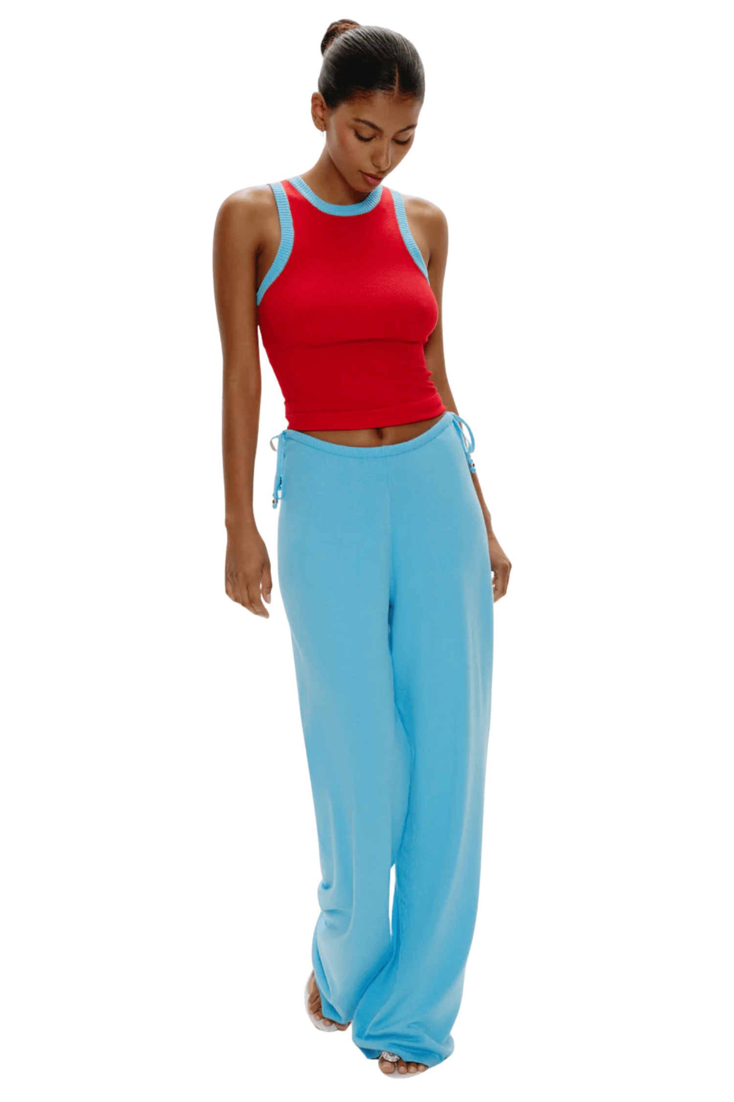 Breeze Low Rise Knit Pants Blue Vanilla