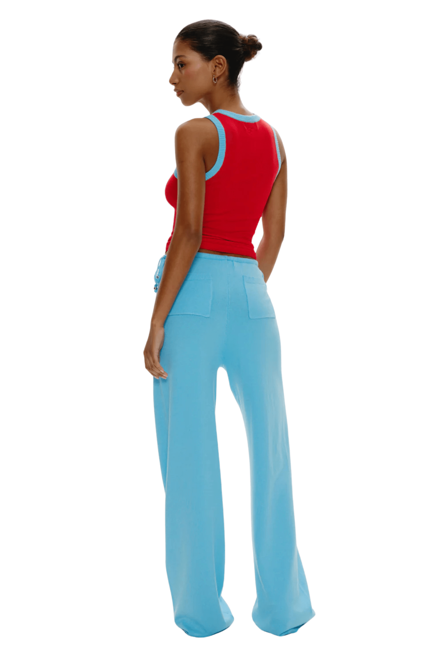 Breeze Low Rise Knit Pants Blue Vanilla