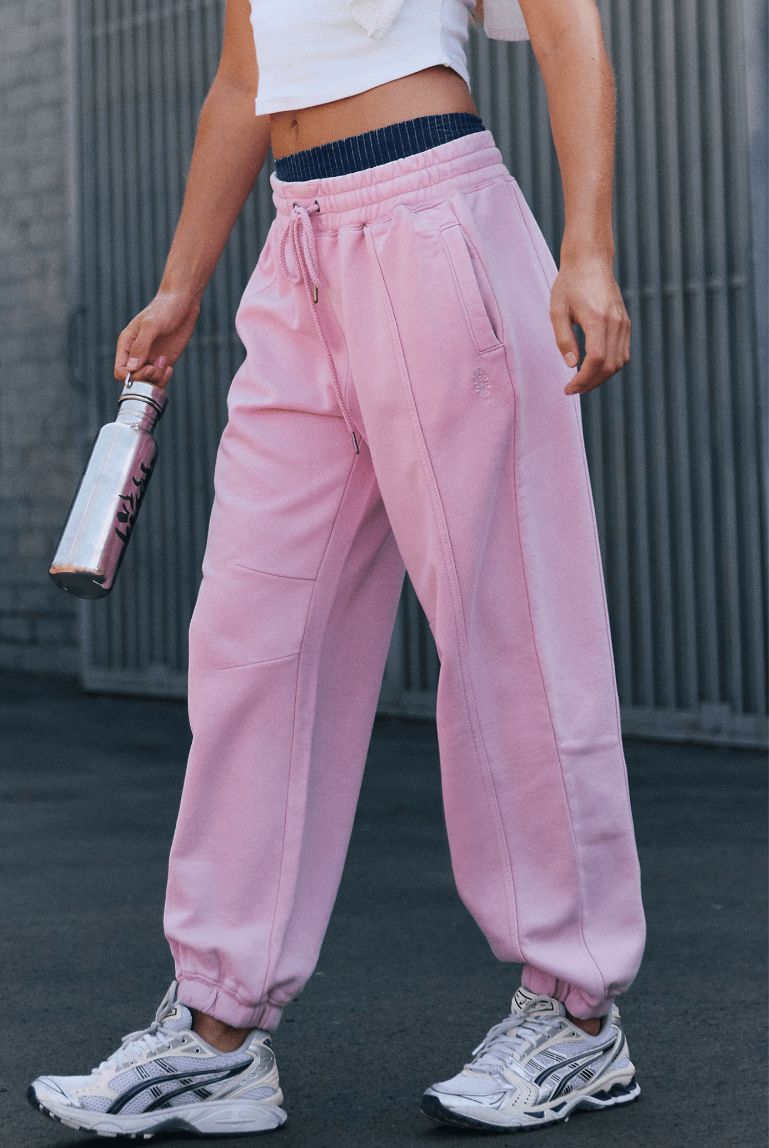 Free People Movement Sprint To The Finish Pant Powder Pink