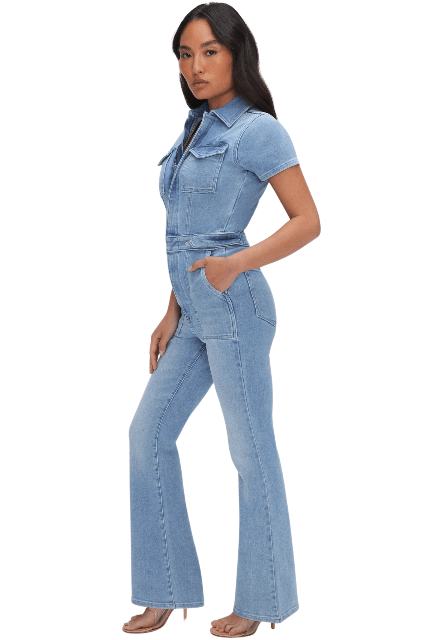 Good American Petite Fit For Success Boot Blue274