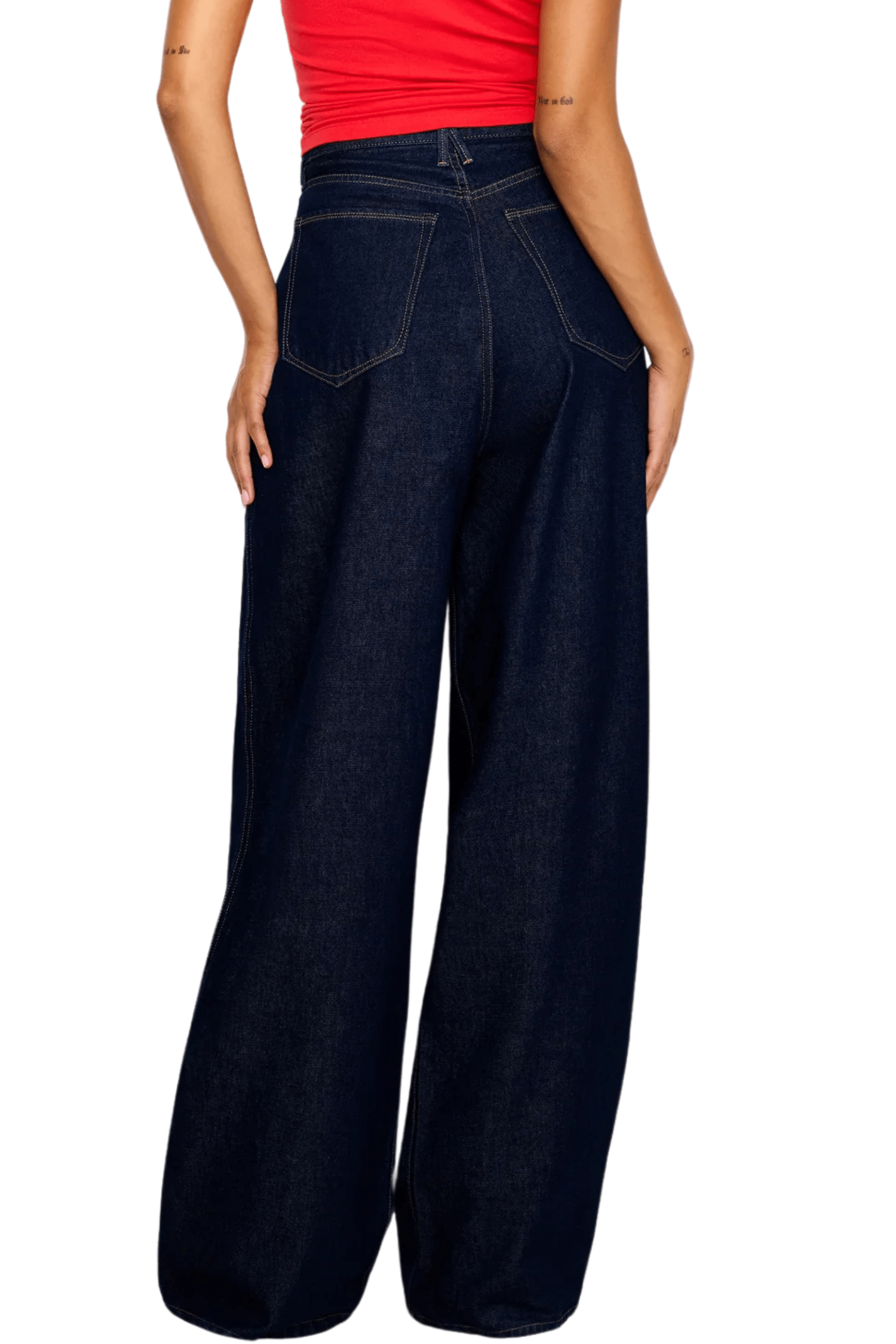 Good American Good Denim Trousers Indigo716