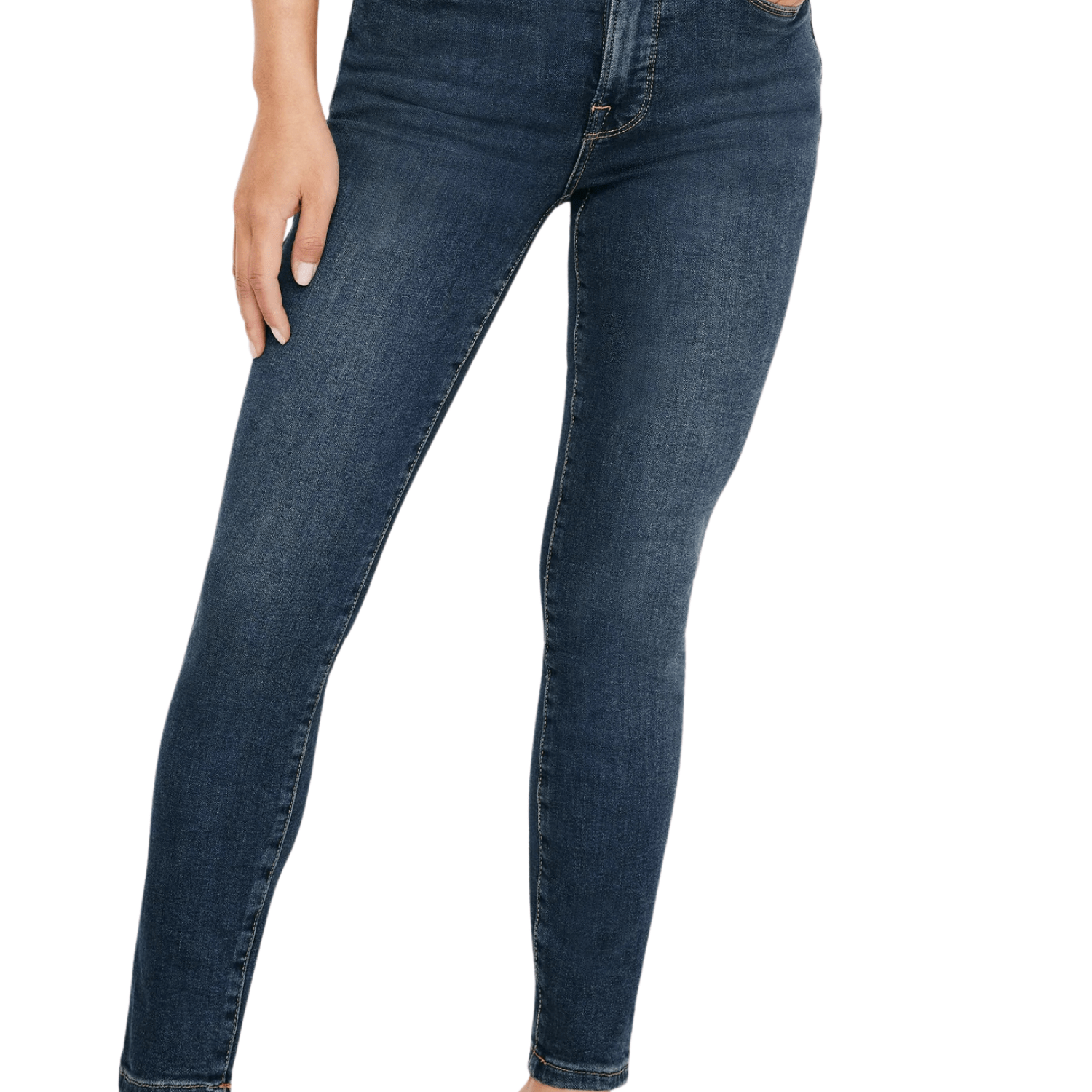 Good American Good Petite Skinny Jeans Blue609