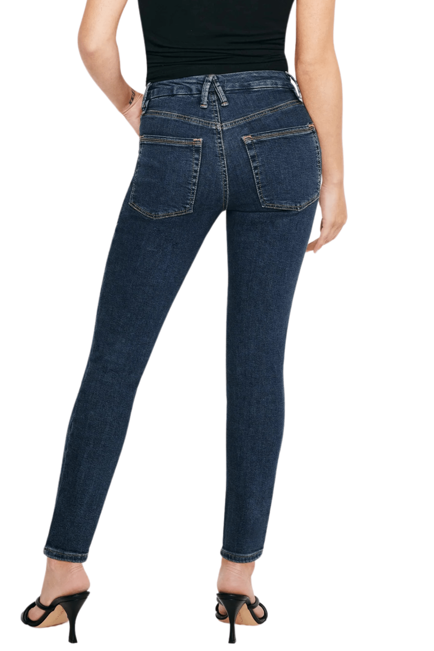 Good American Good Petite Skinny Jeans Blue609
