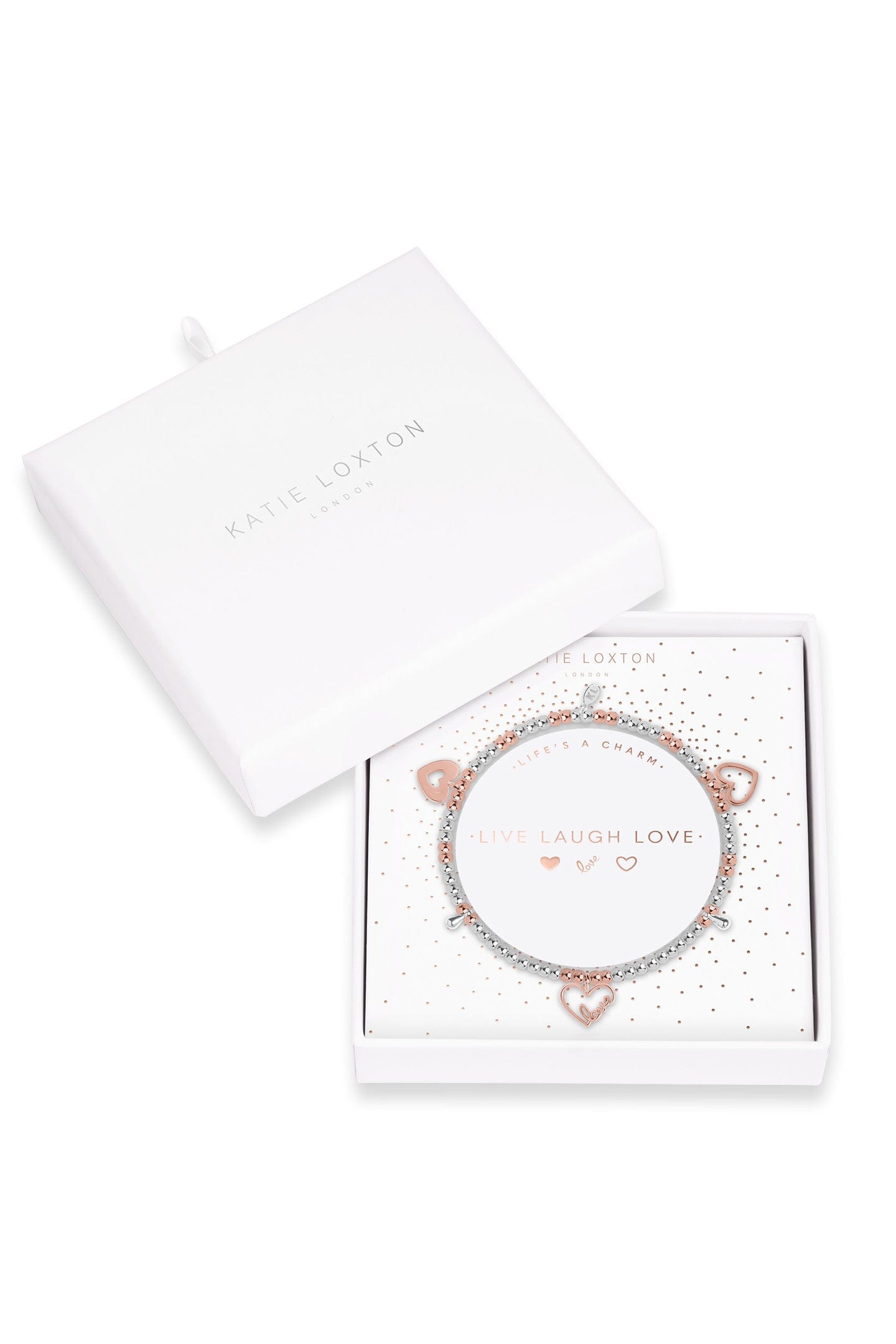 Katie Loxton Life's A Charm Bracelet Live Laugh Love