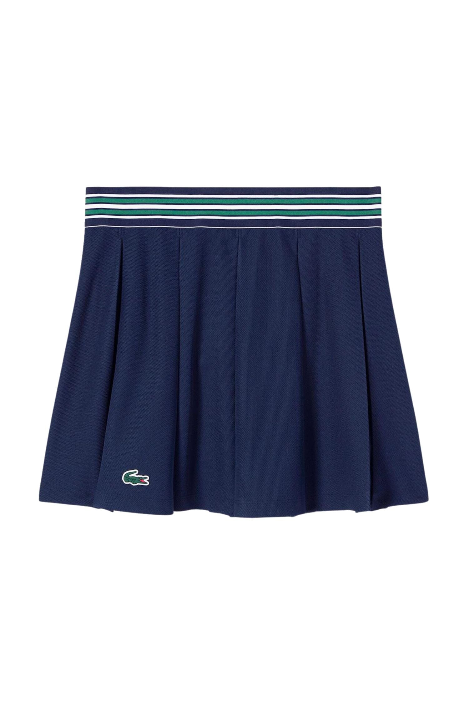 Lacoste Piqué Tennis Skirt with Built-In Shorts Navy Blue