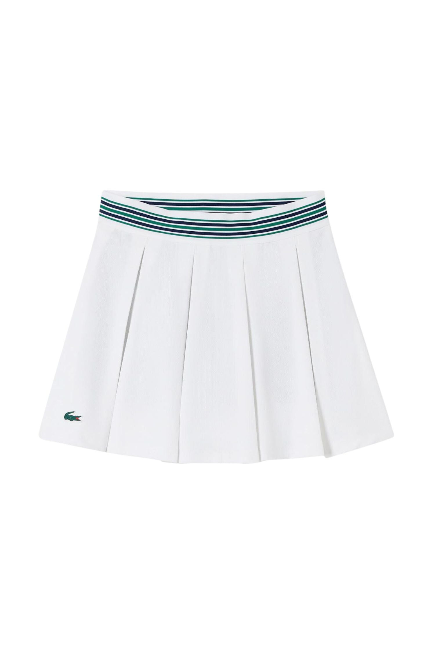 Lacoste Piqué Tennis Skirt with Built-In Shorts White