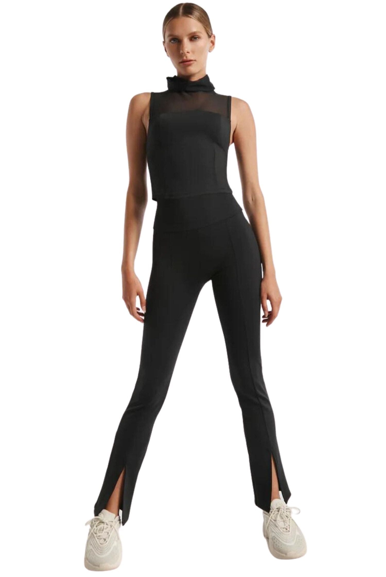 Lanston Sport Renew Split Front Legging Black