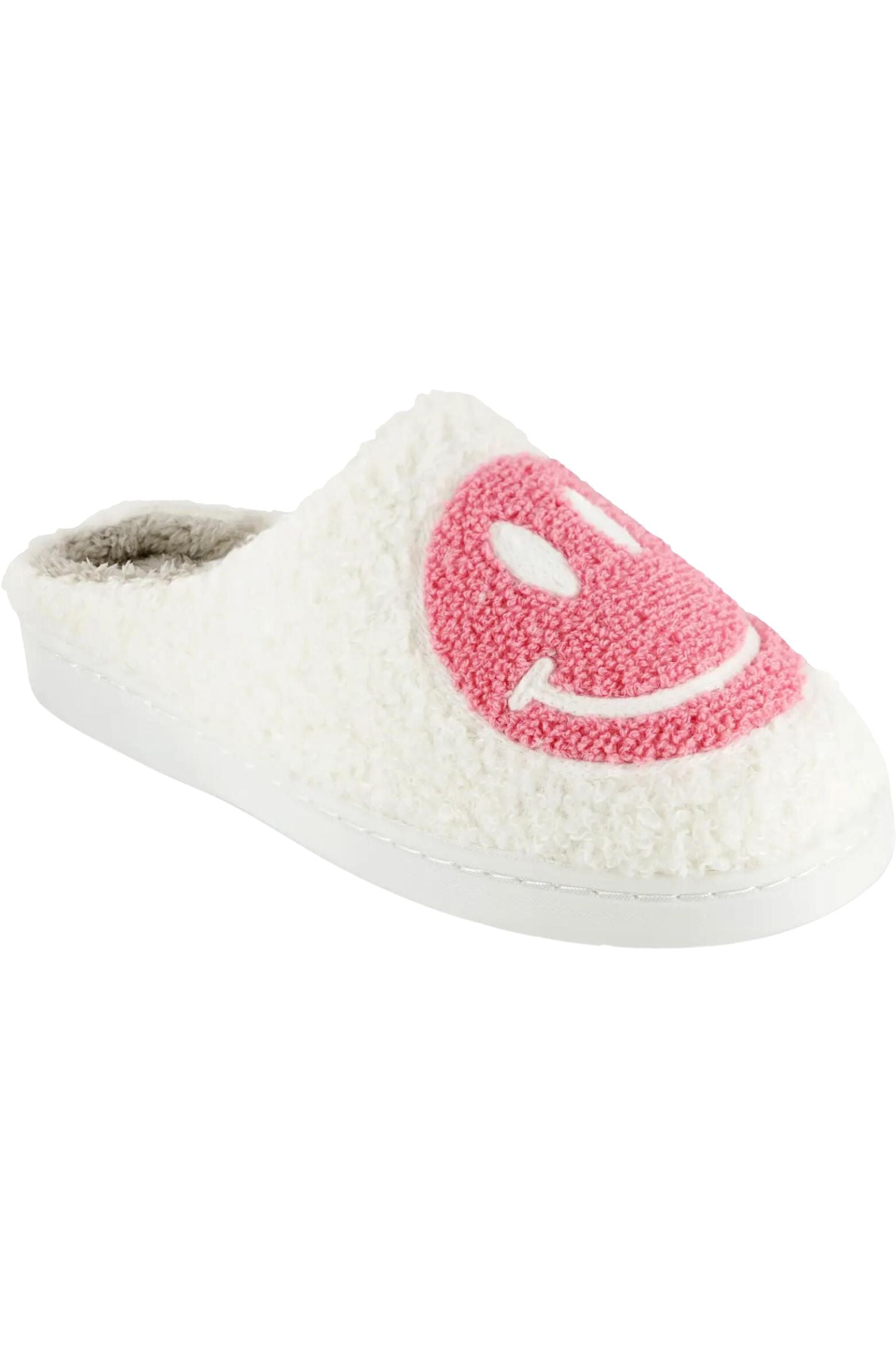 MIA Shoes COZI Shearling Slippers Blush Happy