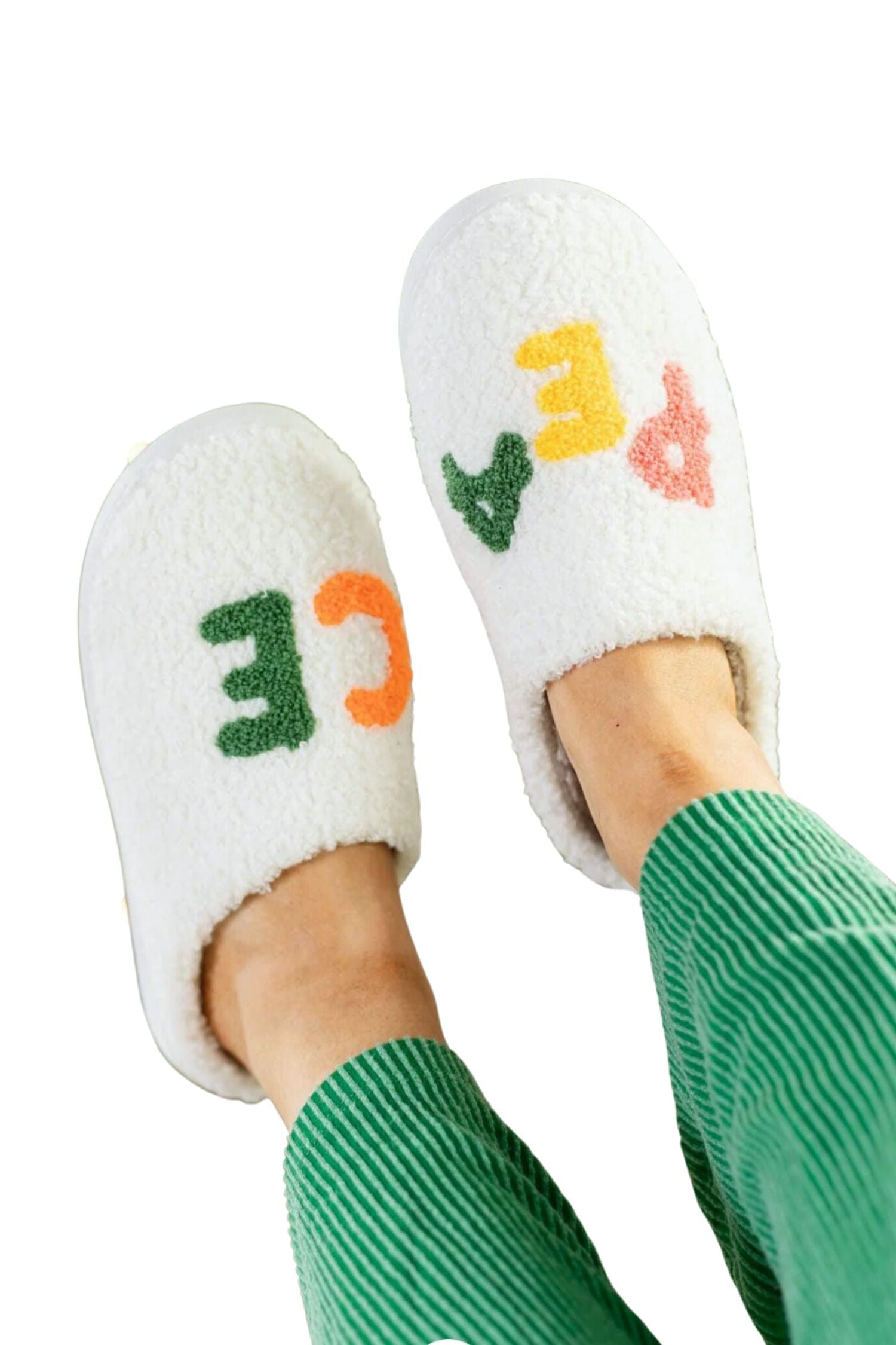 MIA Shoes COZI Shearling Slippers Peace Shea