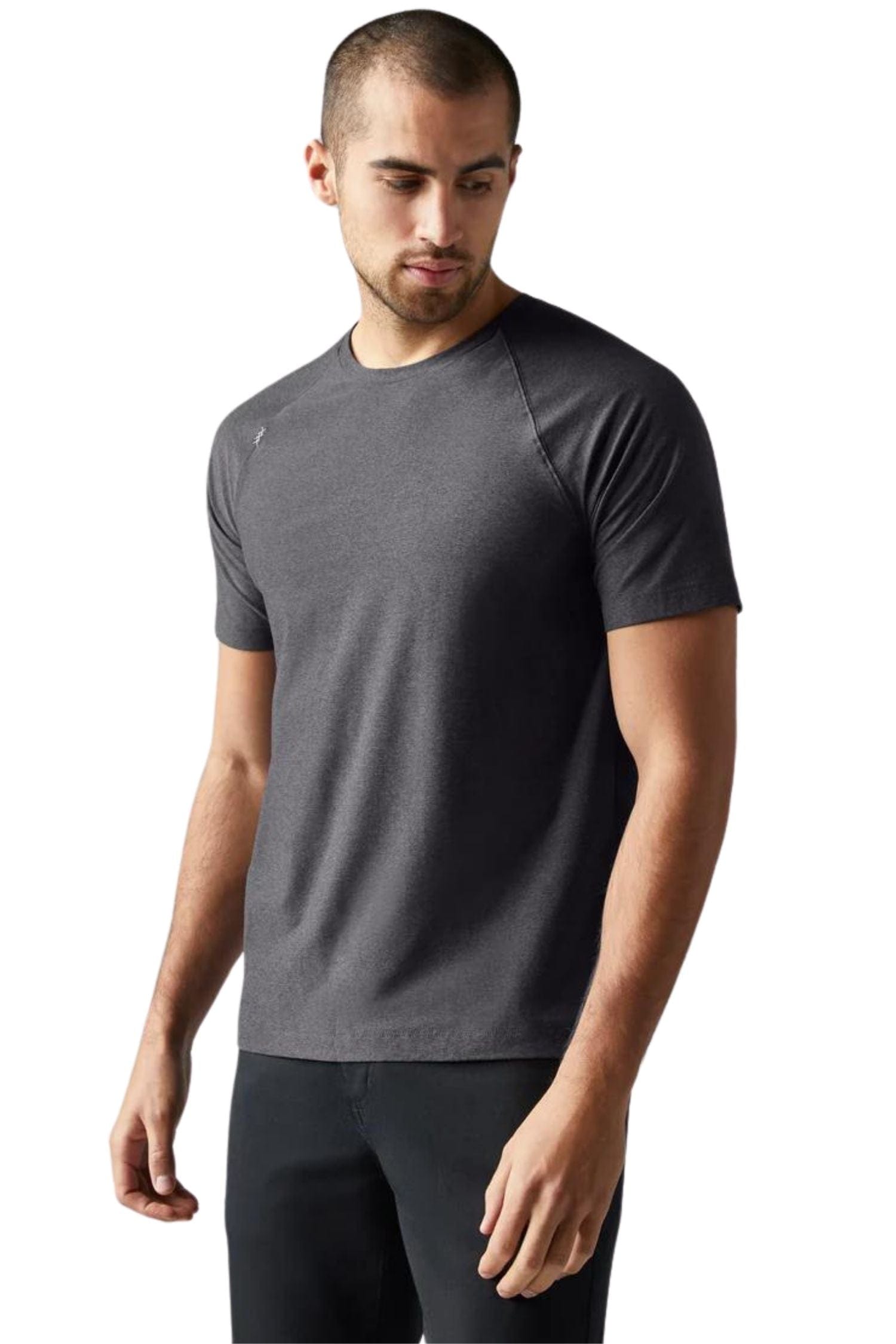 Rhone Reign Short Sleeve Black Heather