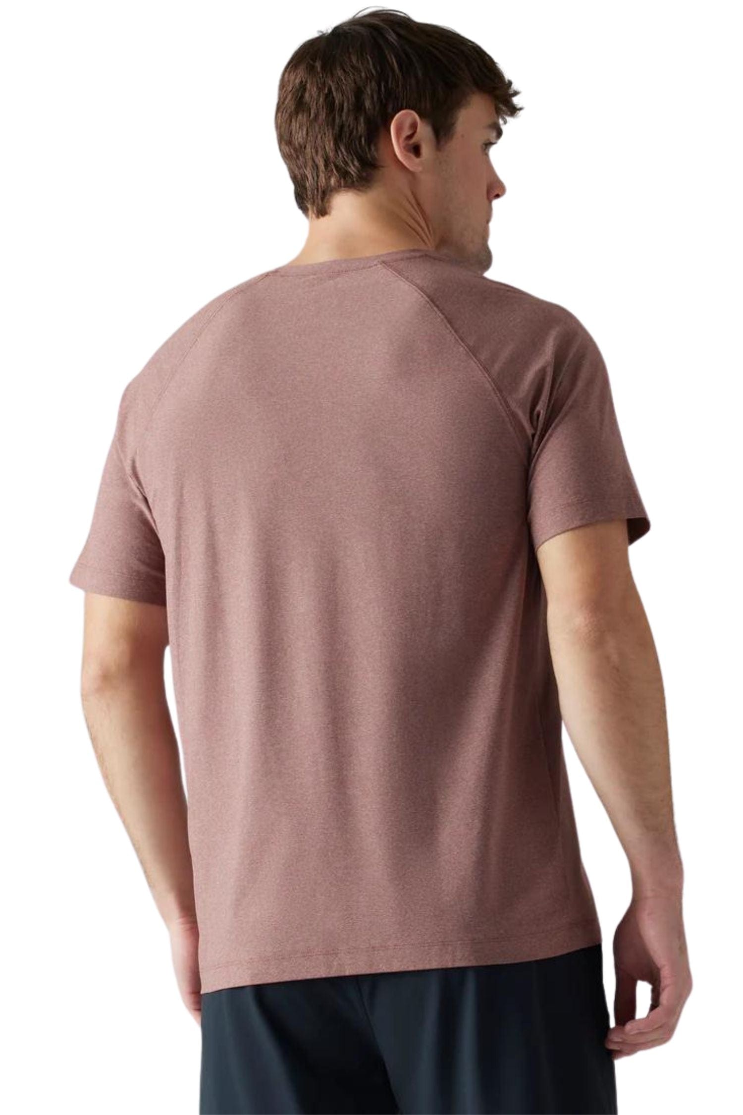 Rhone Reign Short Sleeve Cambridge Brown Heather