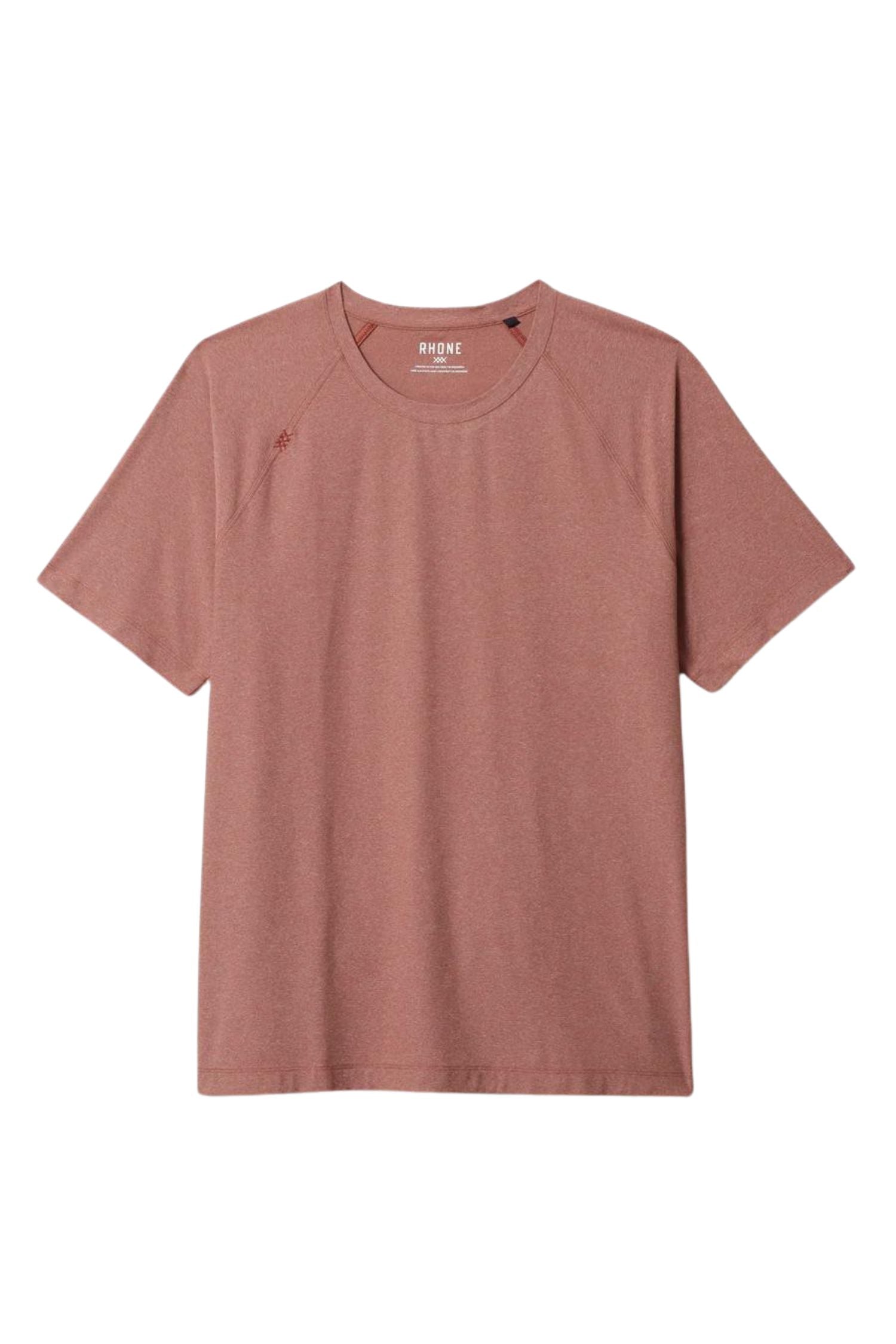 Rhone Reign Short Sleeve Cambridge Brown Heather