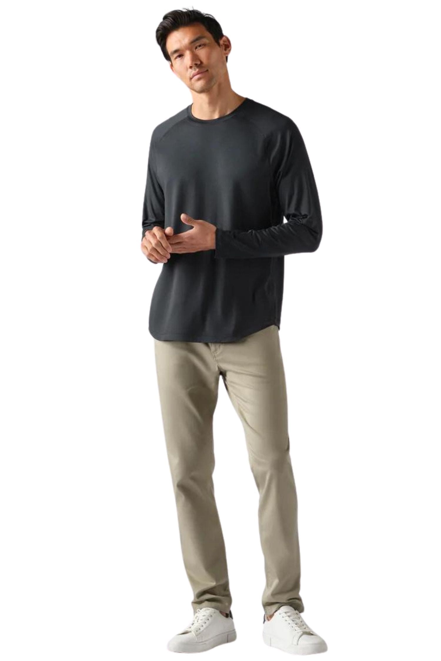 Rhone Atmosphere Long Sleeve Tee Black Heather