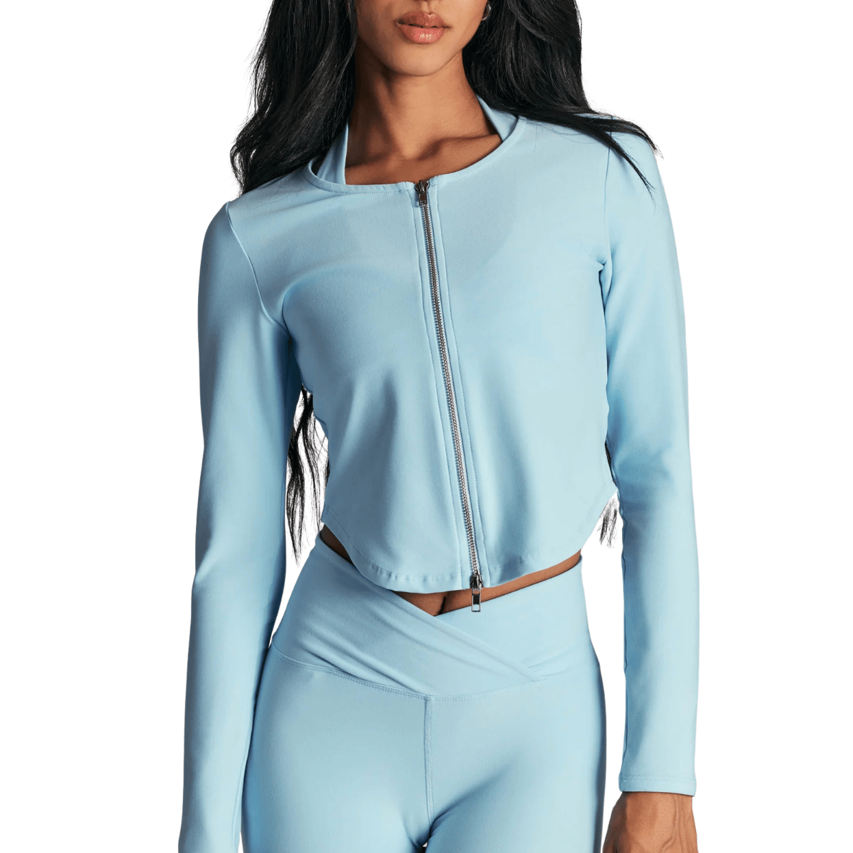Stretch Zip Up Cardigan