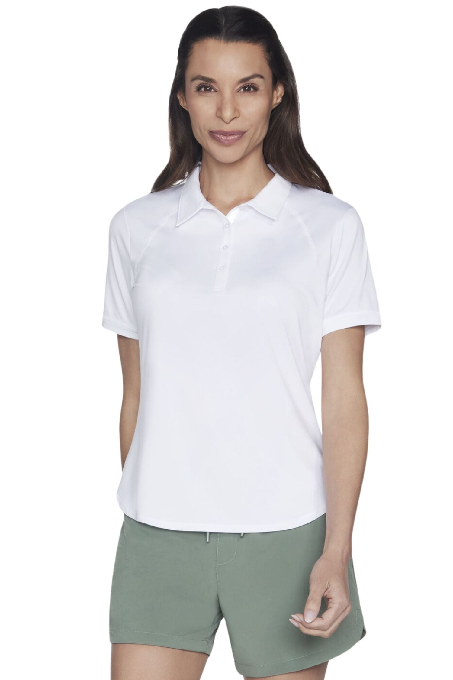 Skechers GO DRI SWIFT Club Polo White