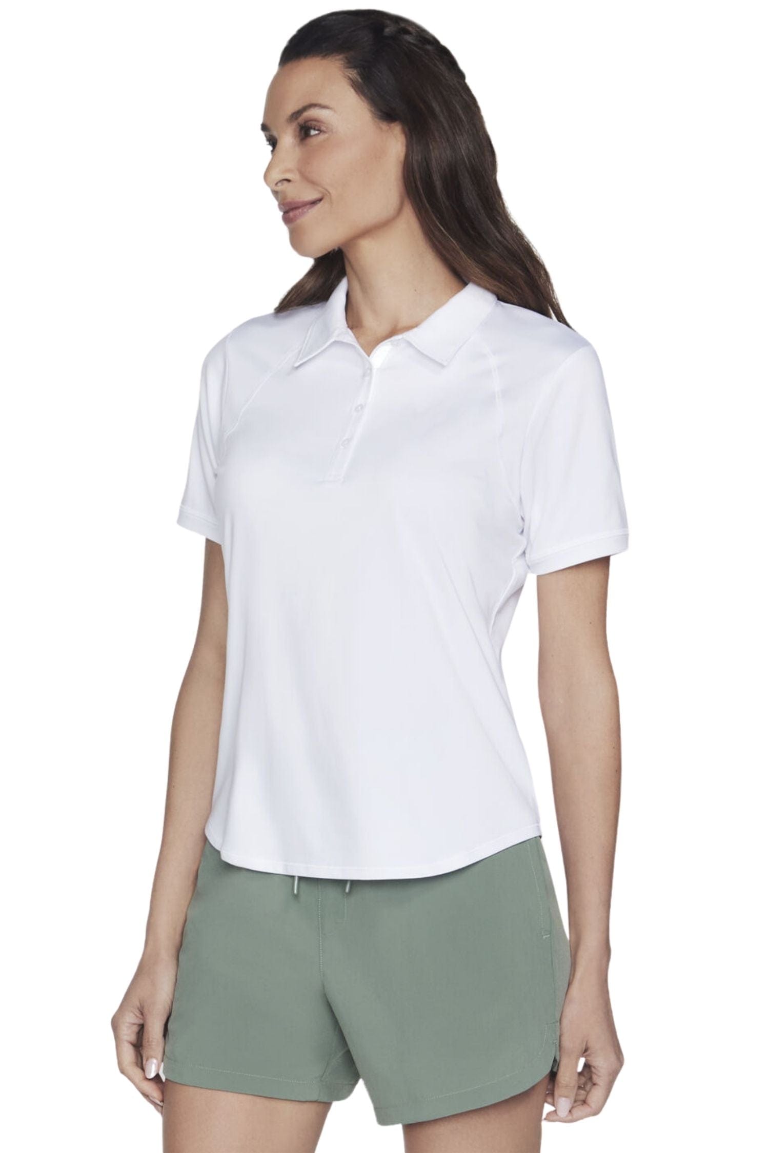 Skechers GO DRI SWIFT Club Polo White