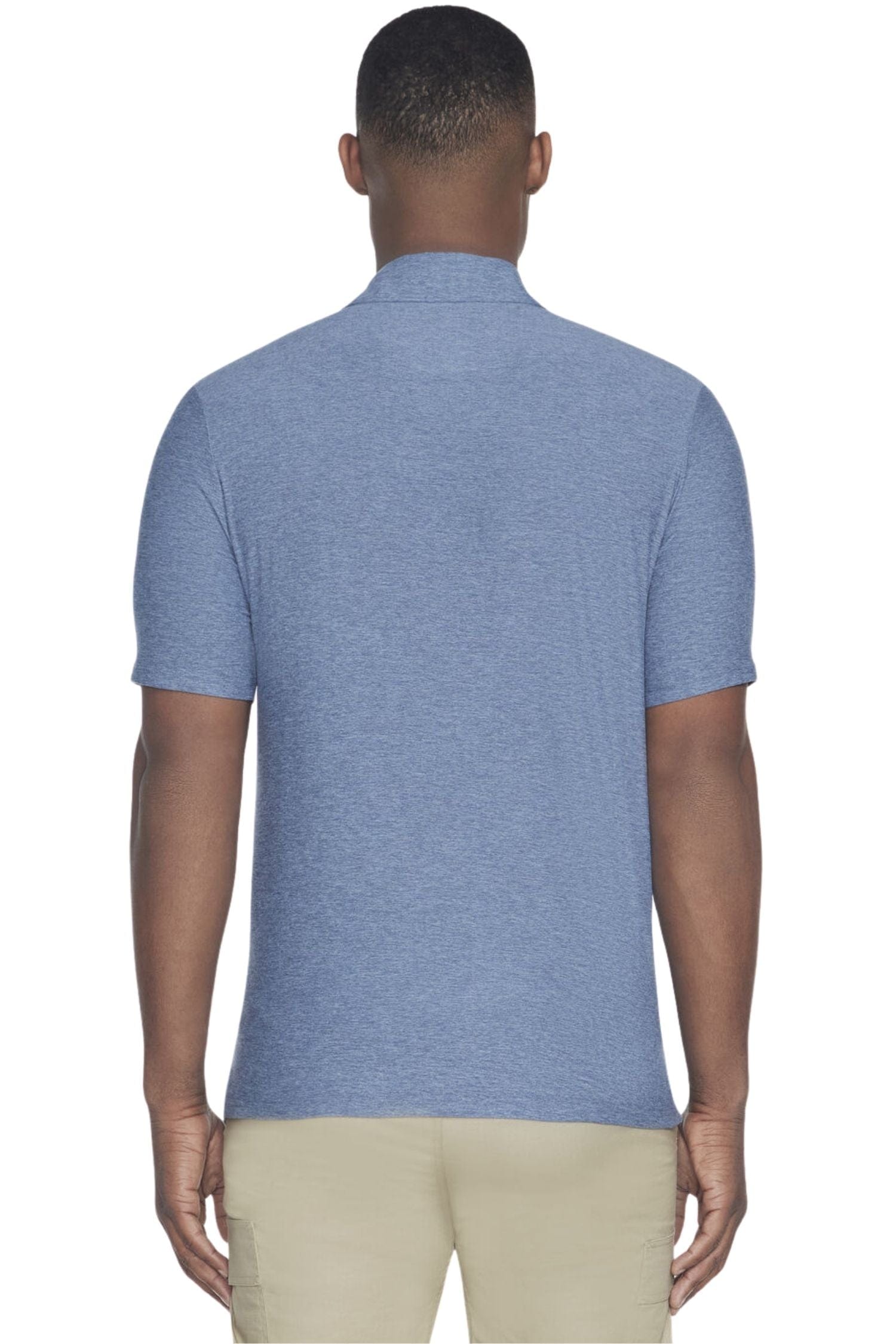 Skechers Men GoDri All Day Polo Blue Gray