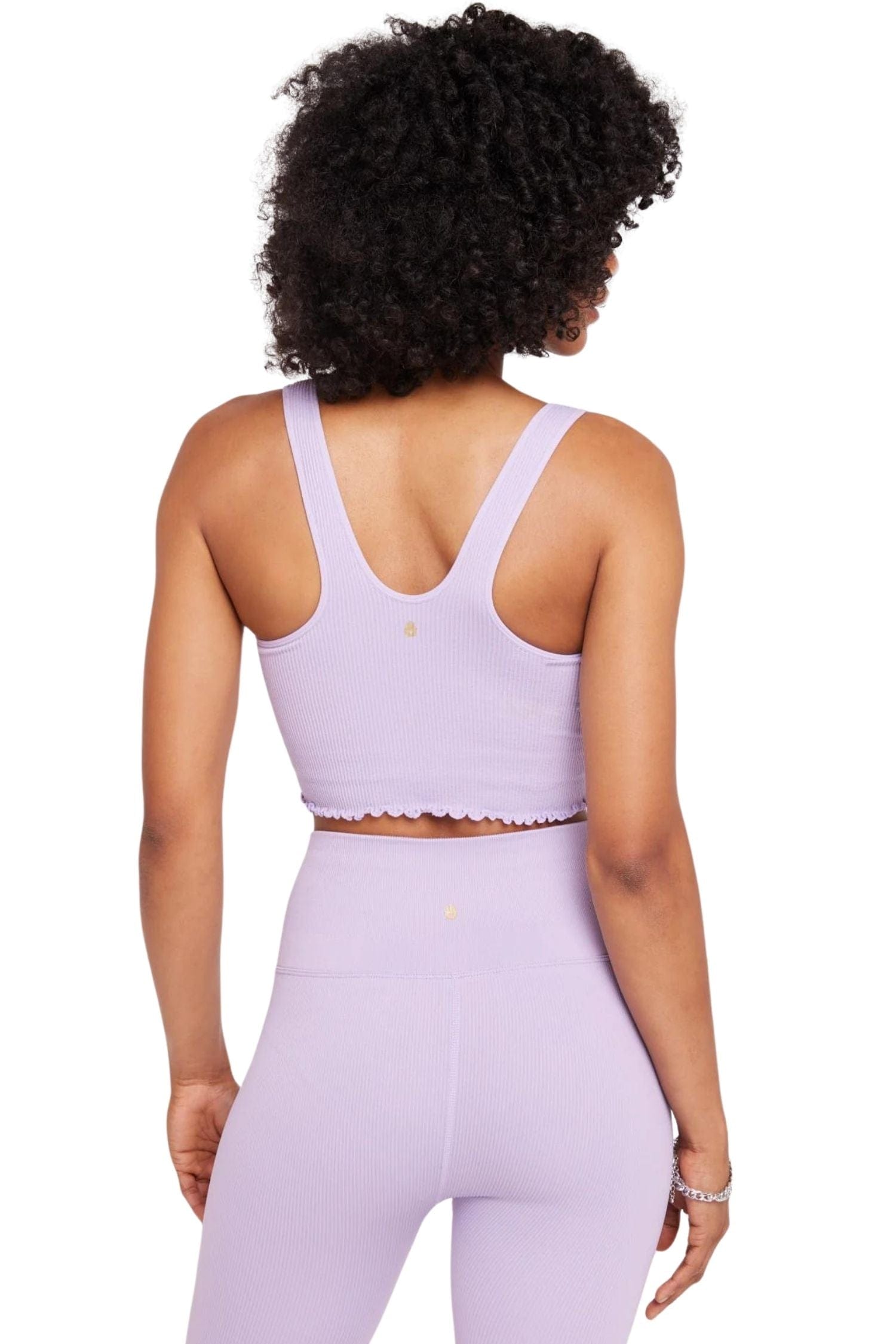 Spiritual Gangster Amor Crop Tank Dark Wisteria