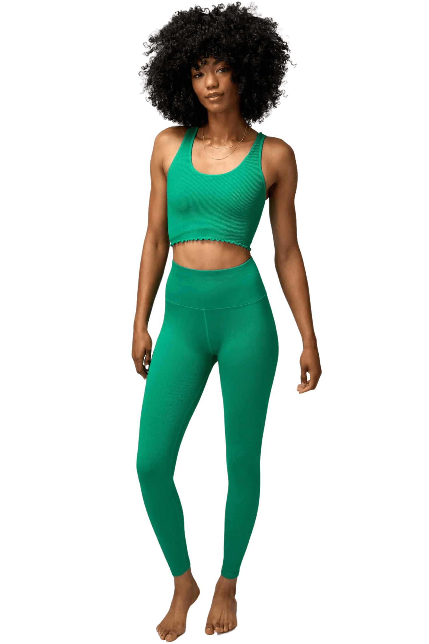 Spiritual Gangster Amor Crop Tank Jade