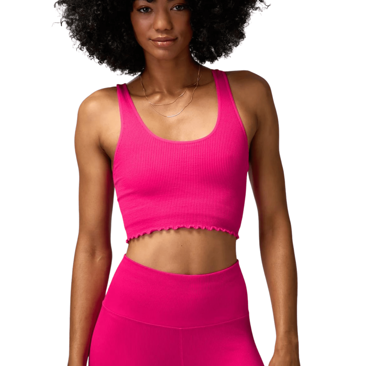 Spiritual Gangster Amor Crop Tank Magenta