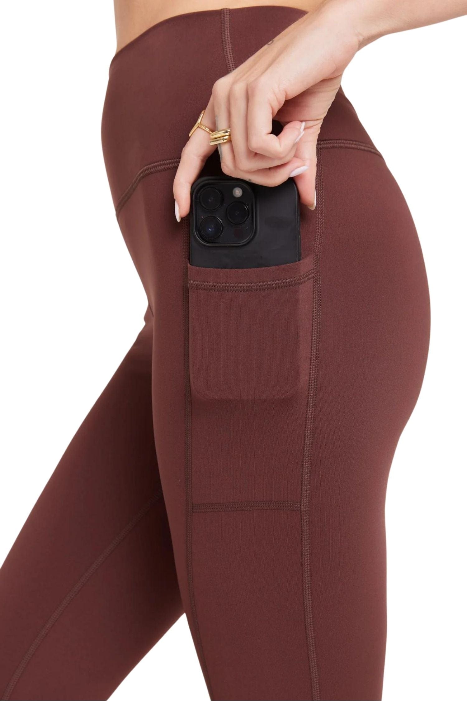 Spiritual Gangster Nova Warm Core Pocket Legging Chocolate