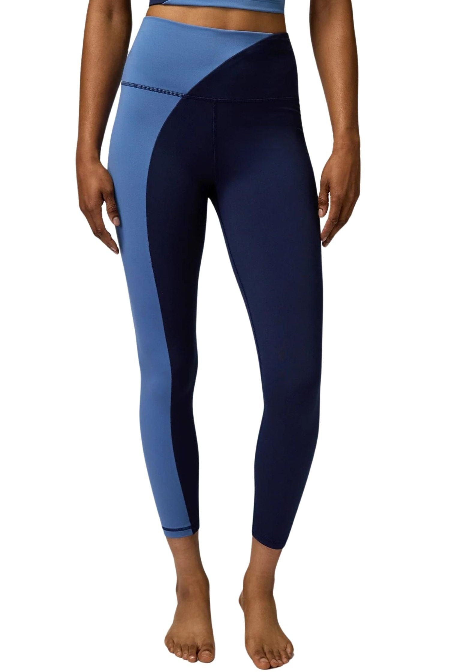 Spiritual Gangster Zoe Colorblock 7/8 Legging Midnight Navy / Pacific Blue