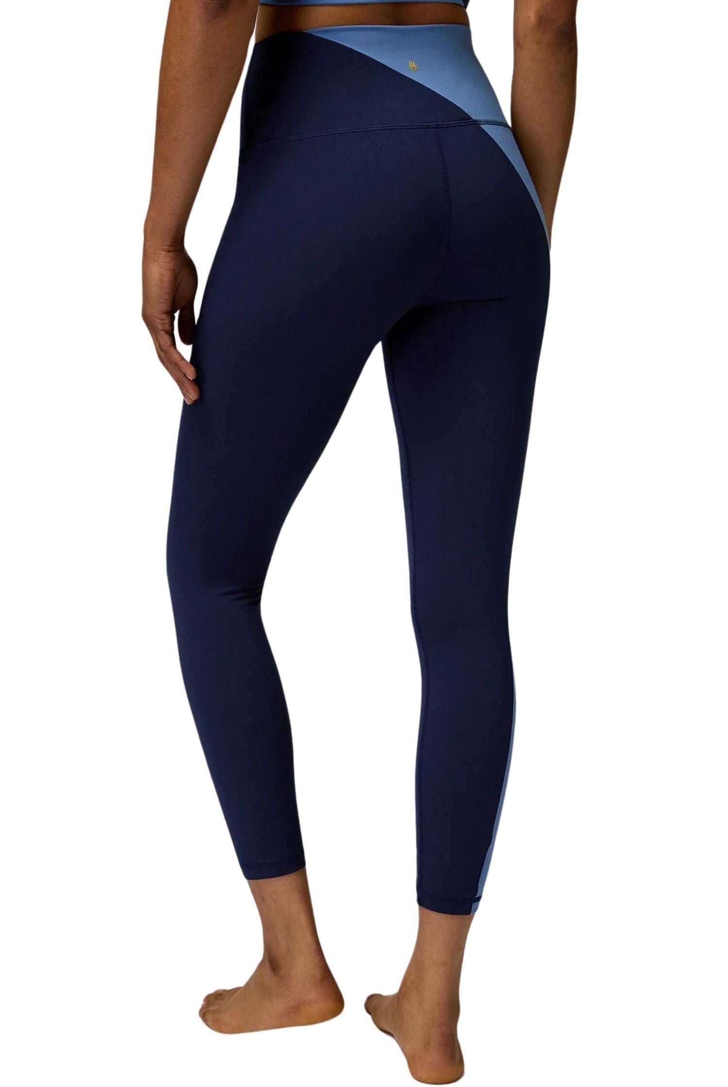 Spiritual Gangster Zoe Colorblock 7/8 Legging Midnight Navy / Pacific Blue