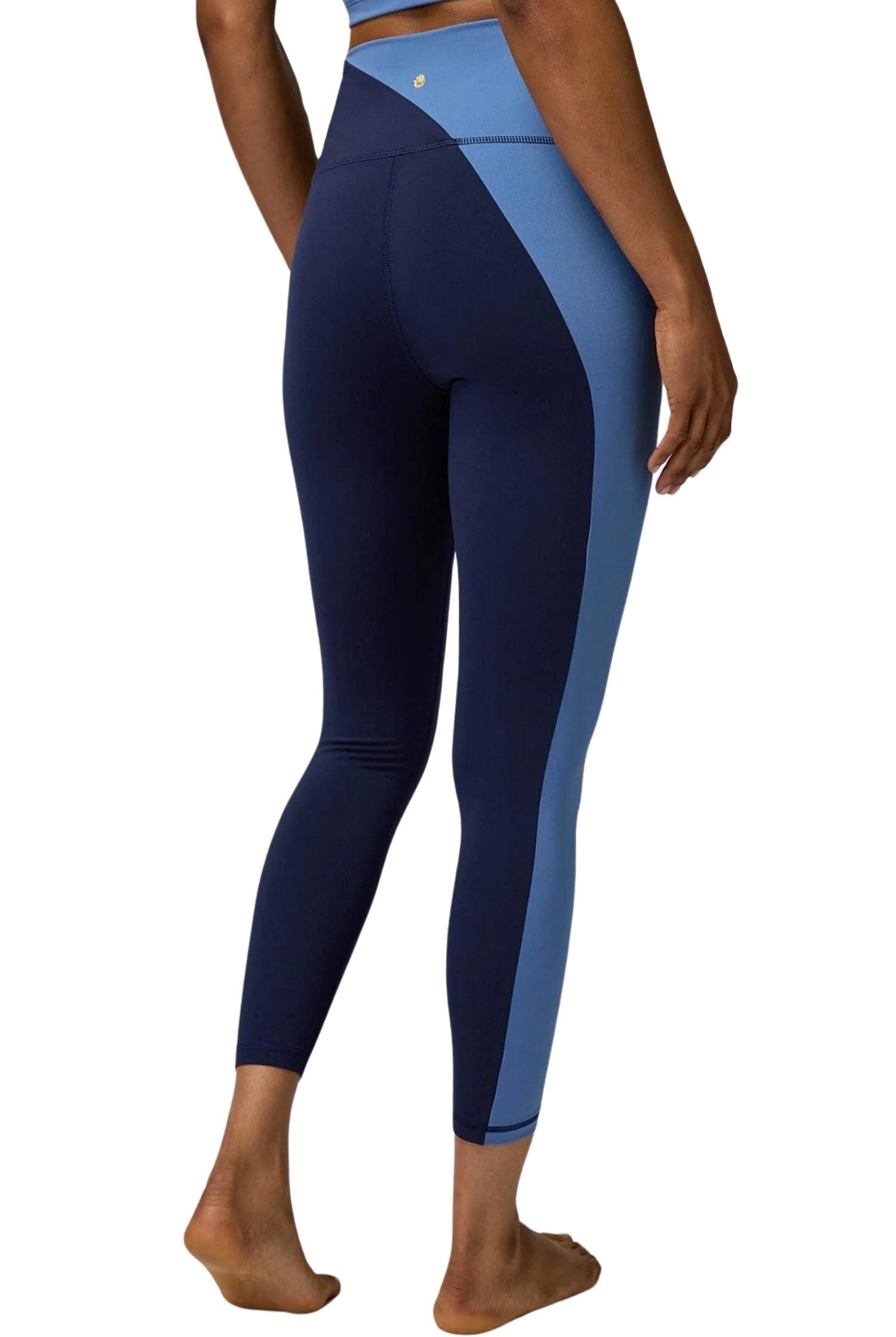 Spiritual Gangster Zoe Colorblock 7/8 Legging Midnight Navy / Pacific Blue