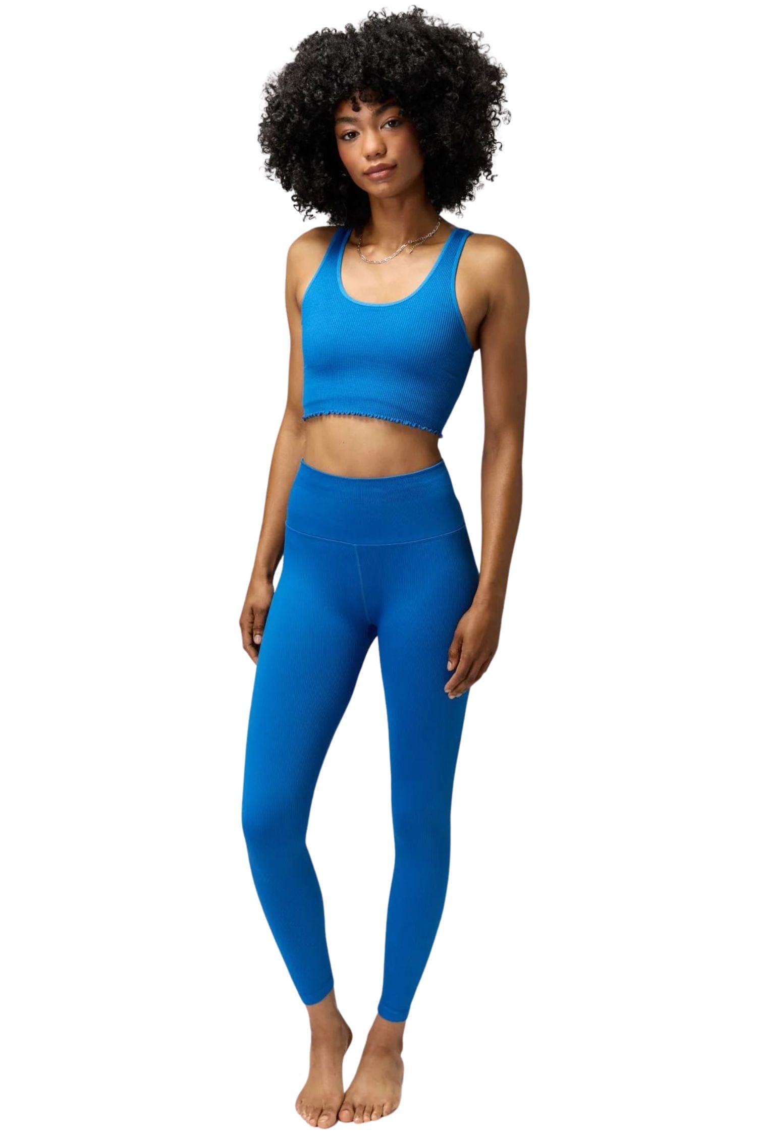 Spiritual Gangster Amor Crop Tank Lagoon