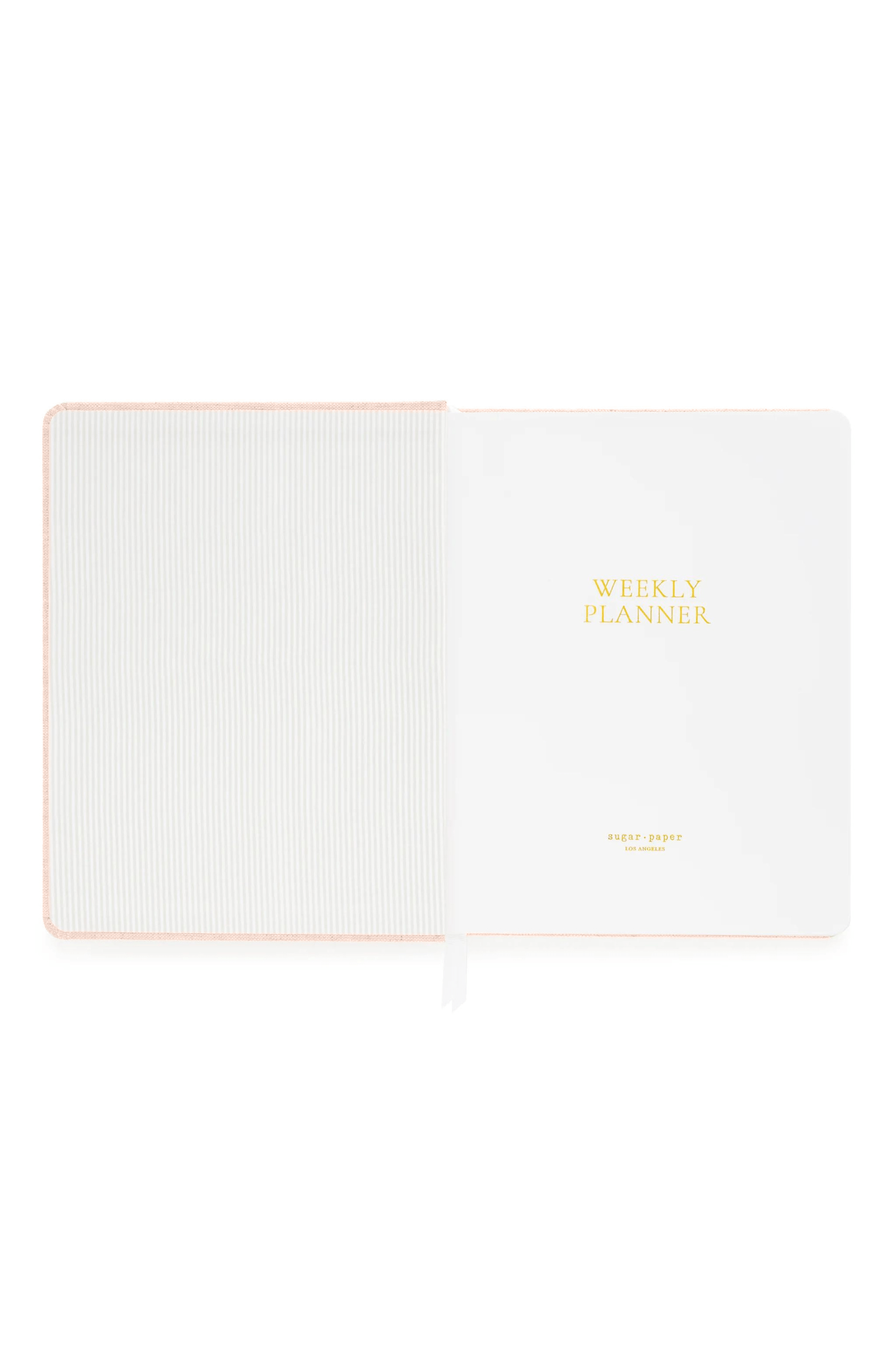 Sugar Paper Undated Weekly Planner Pale Pink