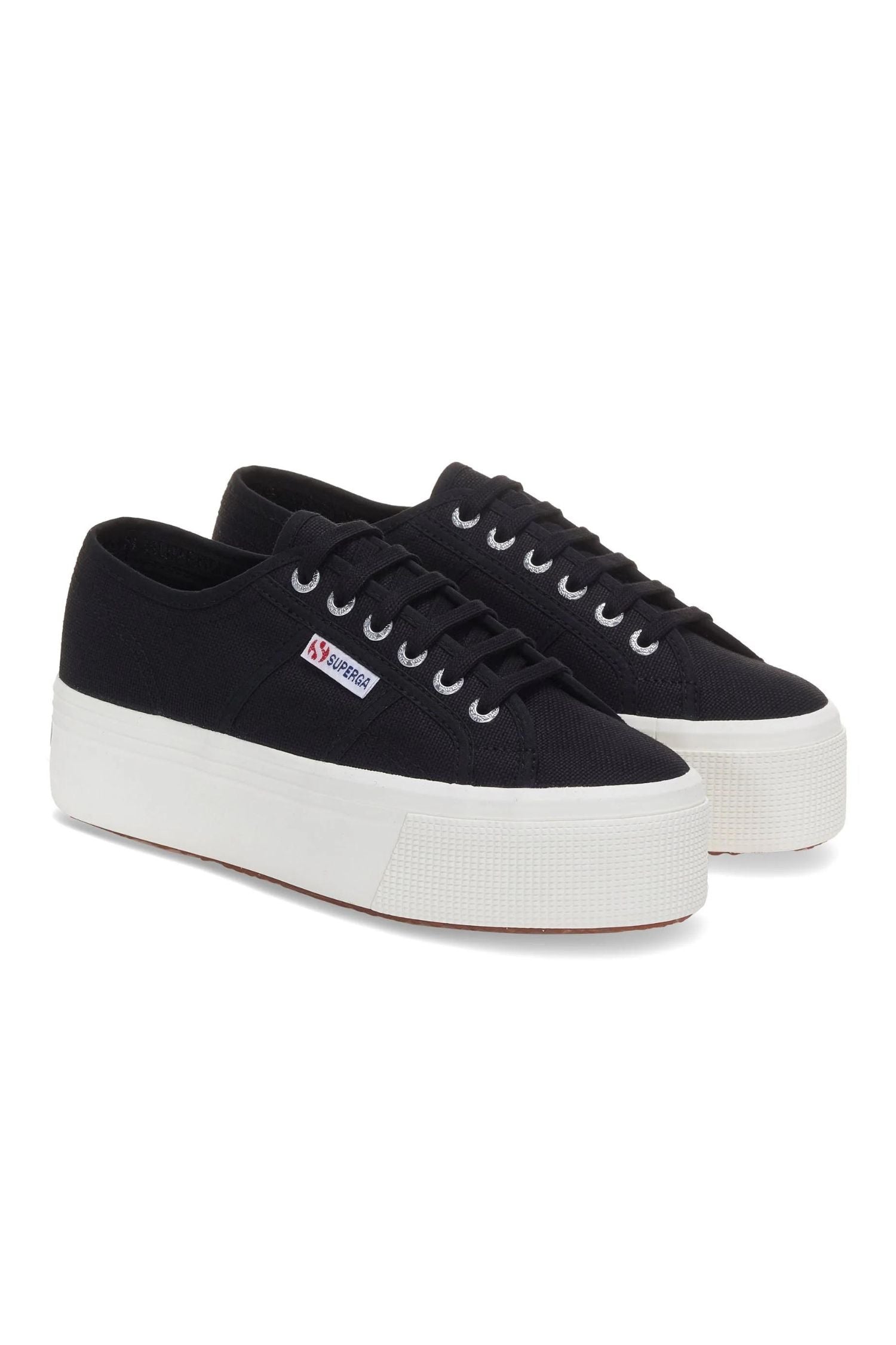 Superga 2790 Platform Sneakers Black F Avorio