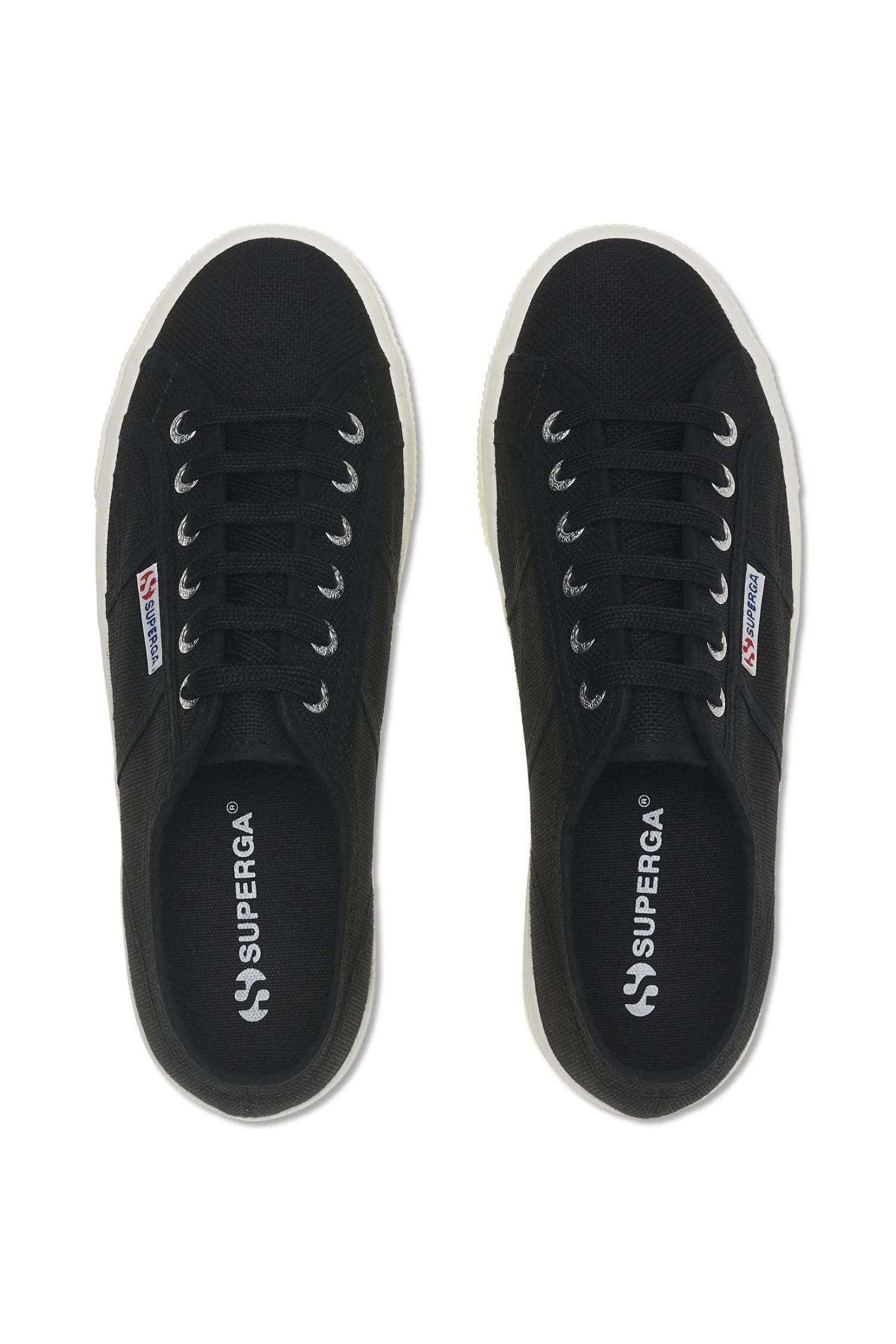 Superga 2790 Platform Sneakers Black F Avorio